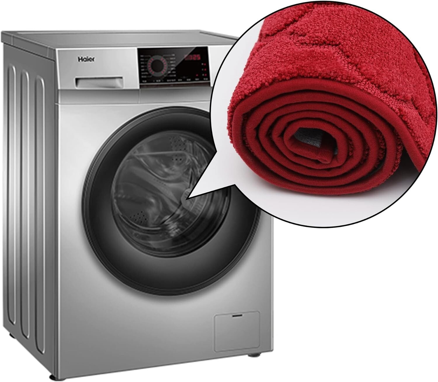 Stylish Non-Slip Kitchen Mats Set [20×30 & 20×48] – Machine Washable & Red