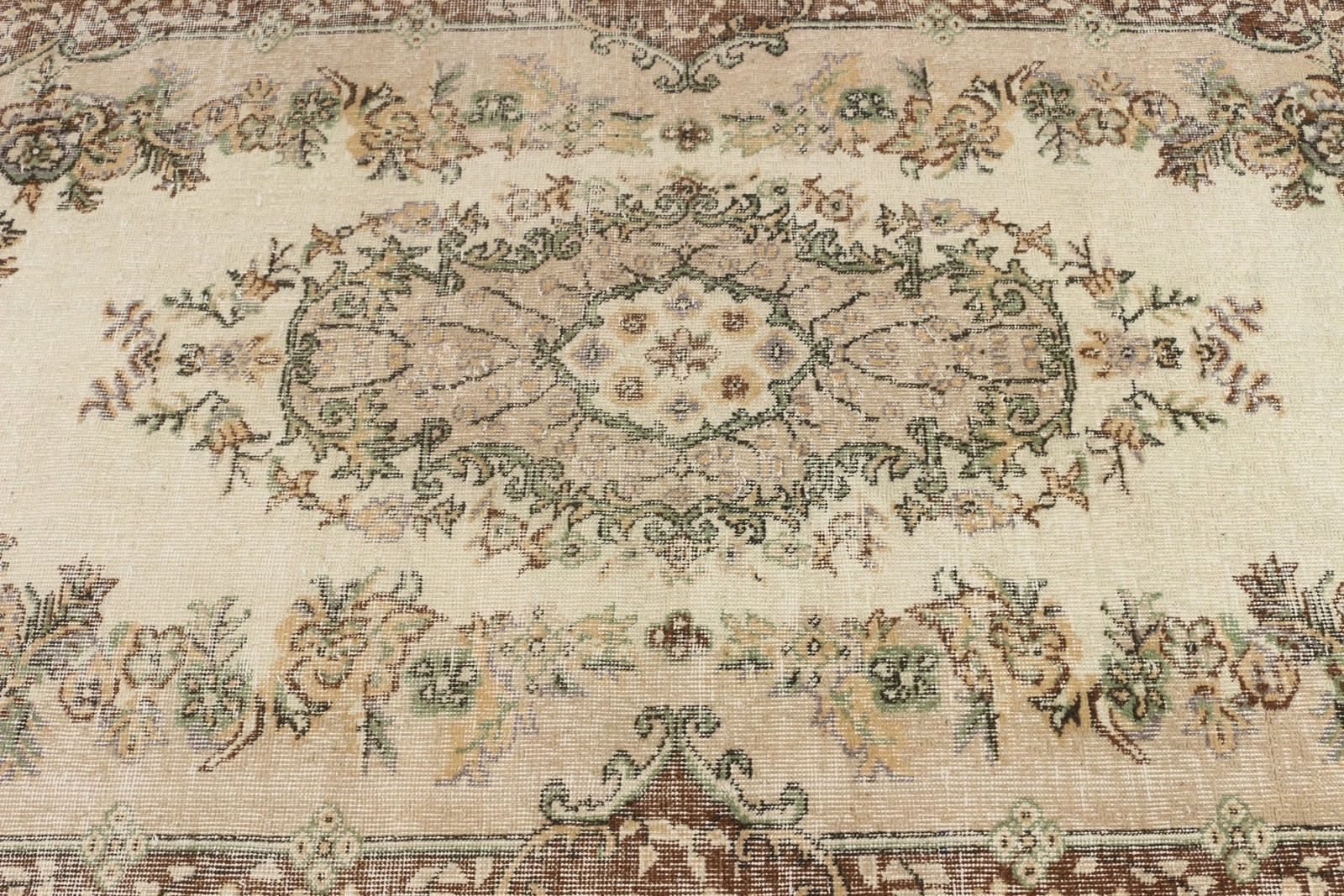 3,8×8 ft Rug, Vintage Turkish Rug, Brown Oriental Rug