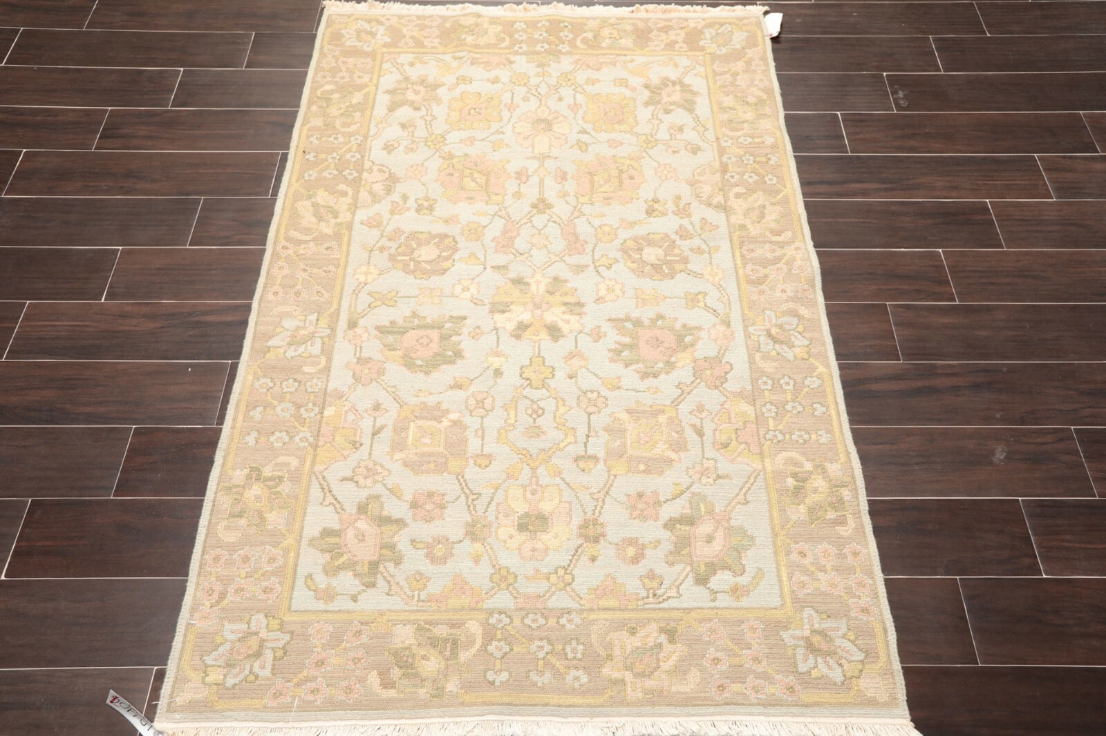 3’10” x 5’10” Nourison Nourmak Hand Knotted Reversible Wool Area Rug Blue 4×6
