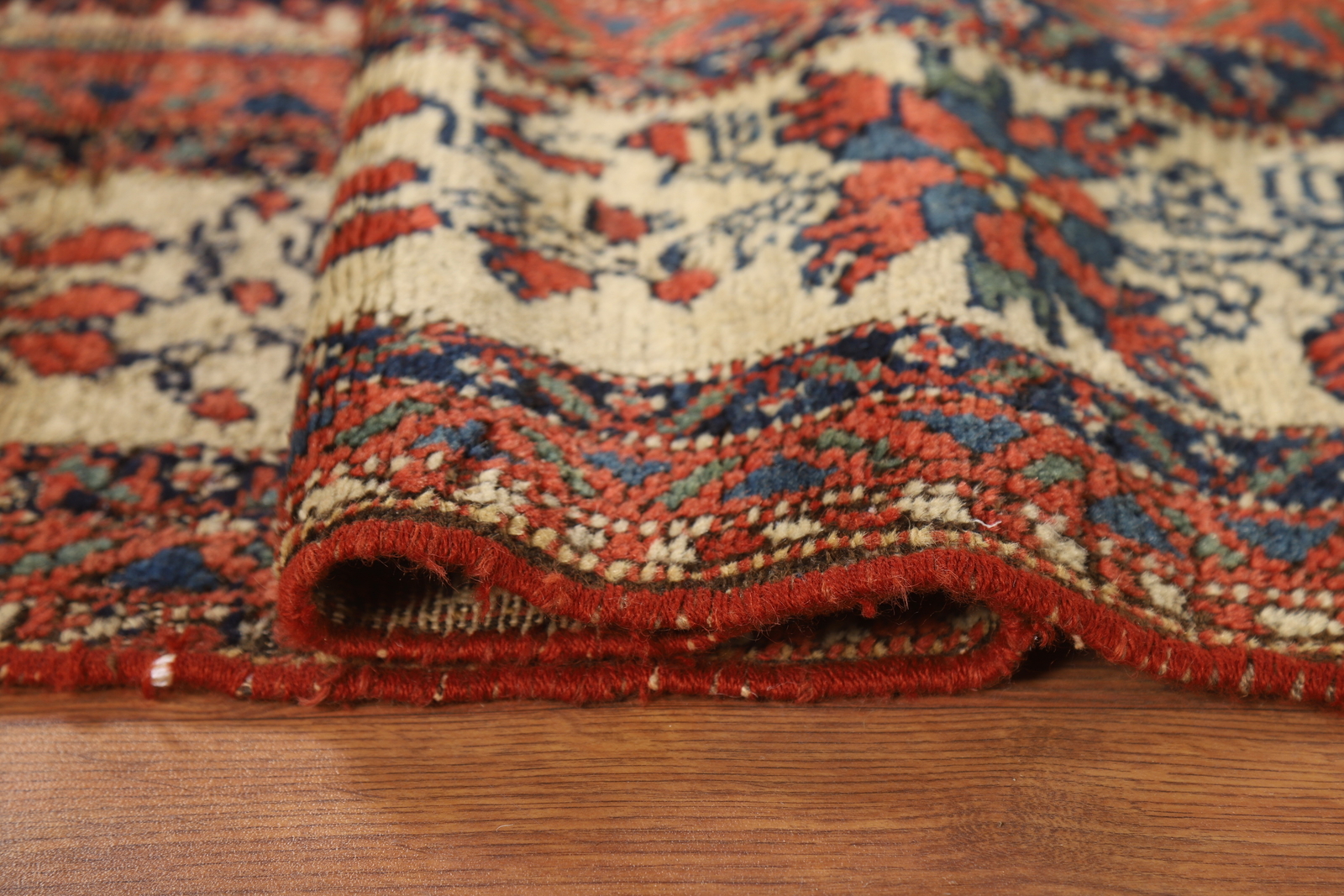 Vegetable Dye Antique Malayer Navy Blue Wool Hand-knotted Traditional Rug 5×6