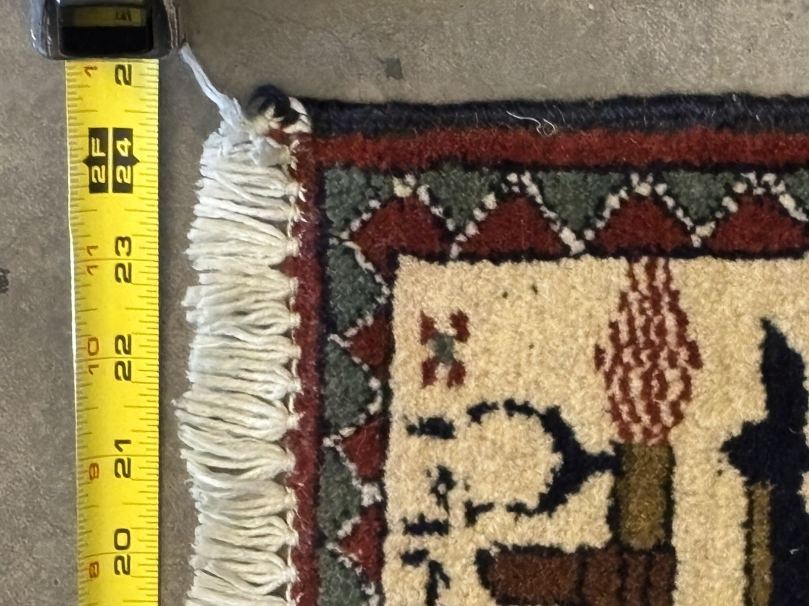 Handmade Afghan War Rug 2005 Bring back 82nd Vet Baluchi Tribal Afghanistan GWOT