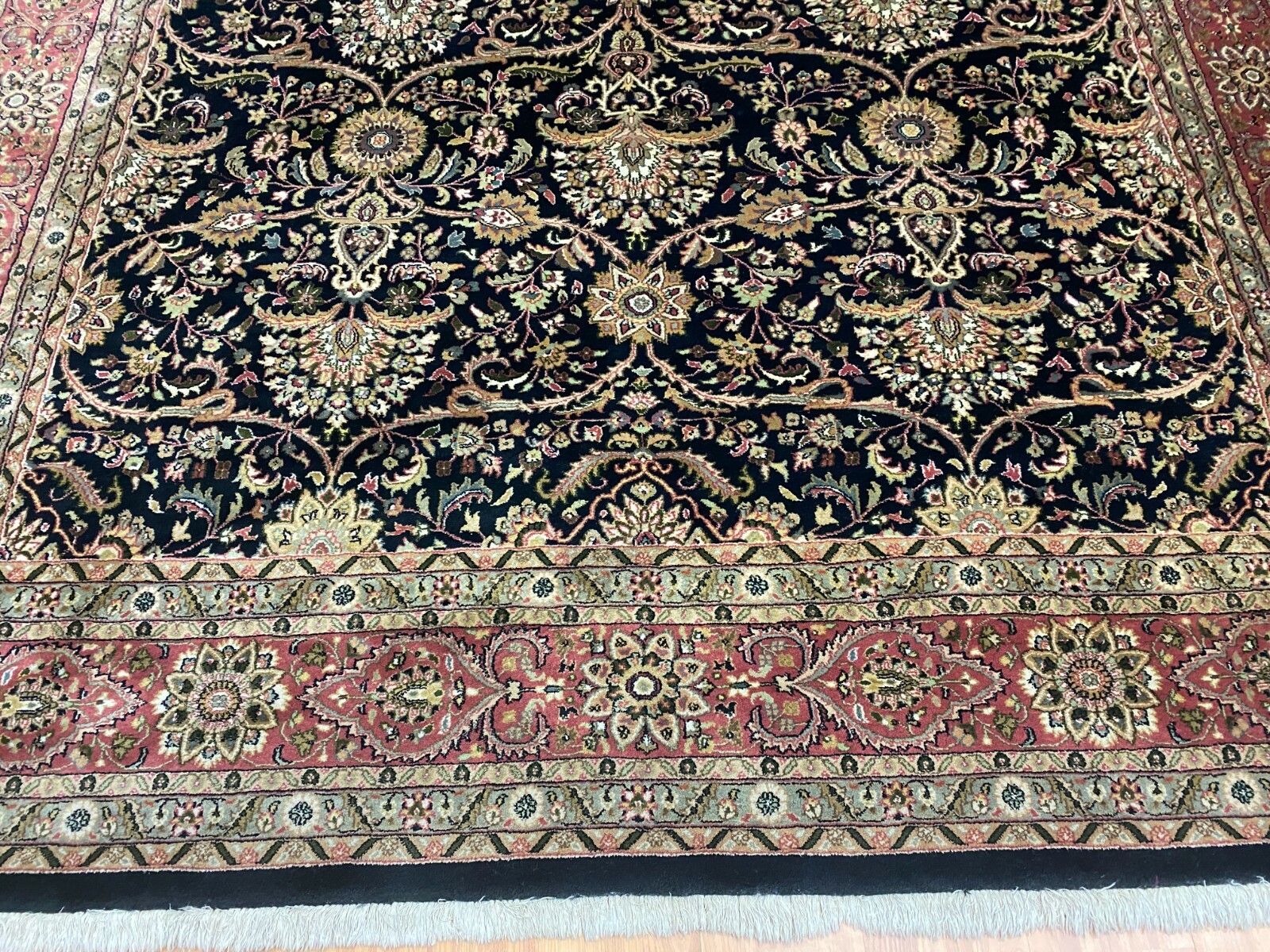 8’8″ x 11’8″ New Indian Traditional Oriental Rug – Fine – Hand Made – 100% Wool