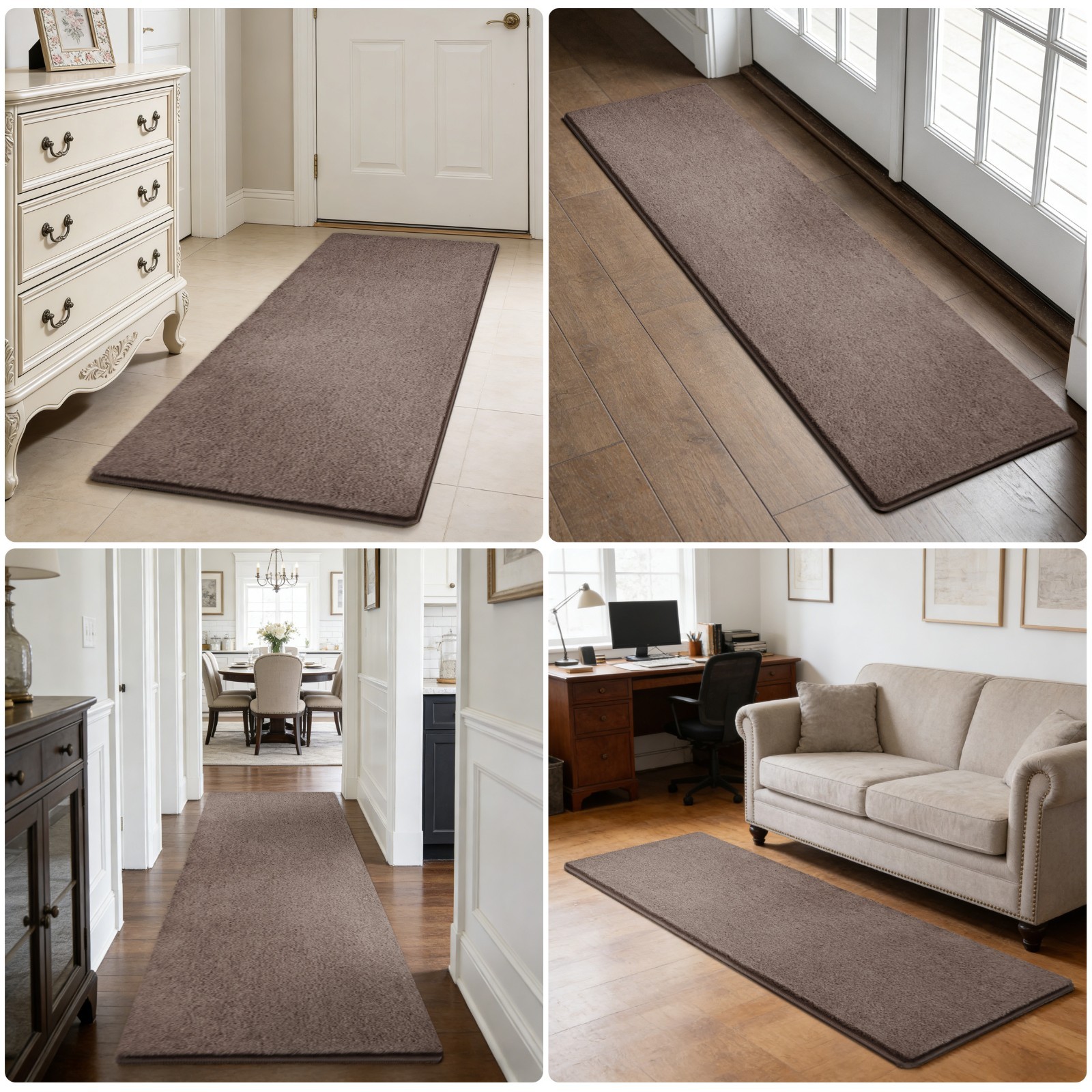 PURE ERA Carpet Stair Tread Landing Mat Ultra Plush Shag Soft Self Adhesive Rug