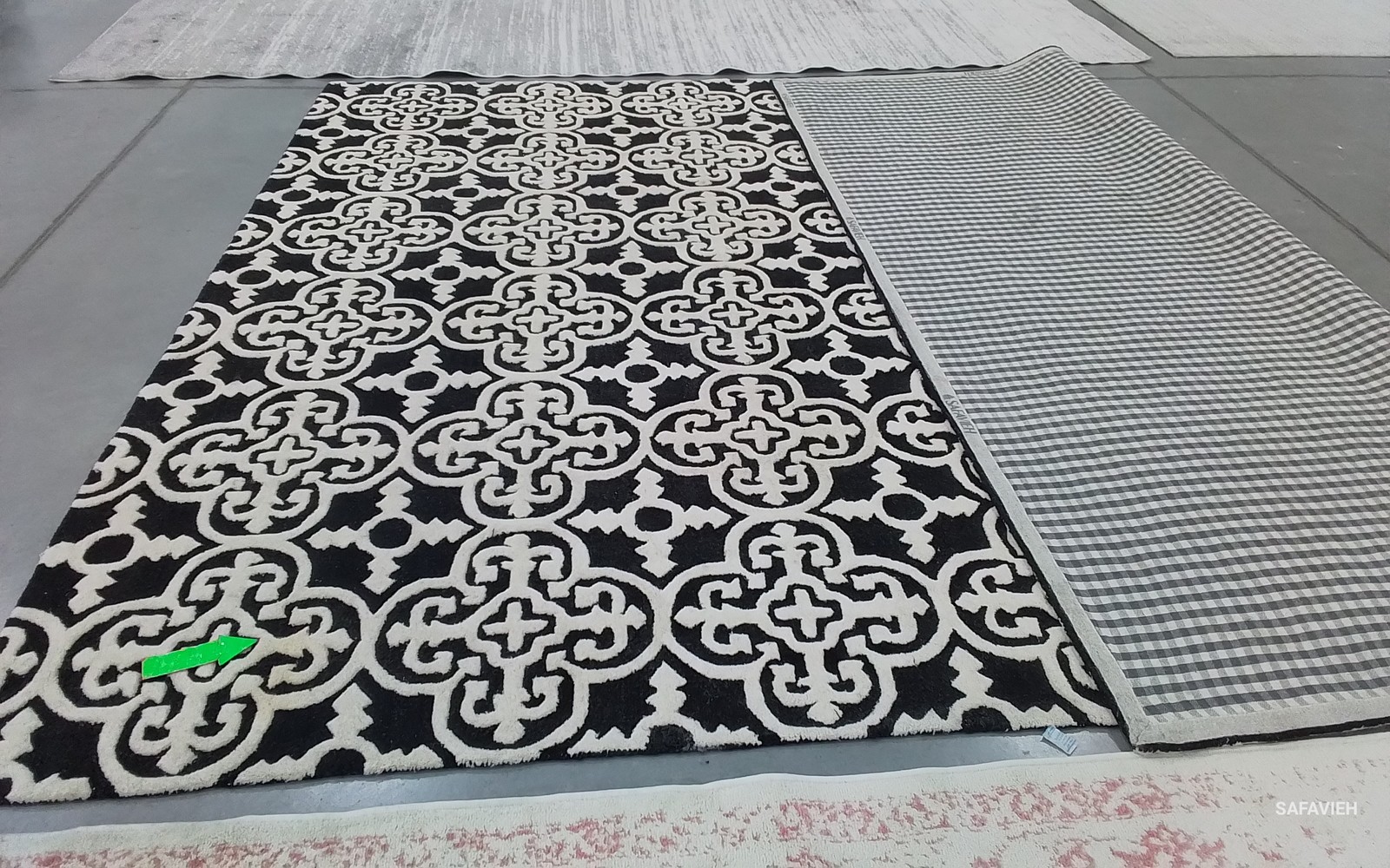 BLACK / IVORY 10′-0″ x 14′-0″ Spot on Rug, Reduced Price 1172789460 CAM133E-10