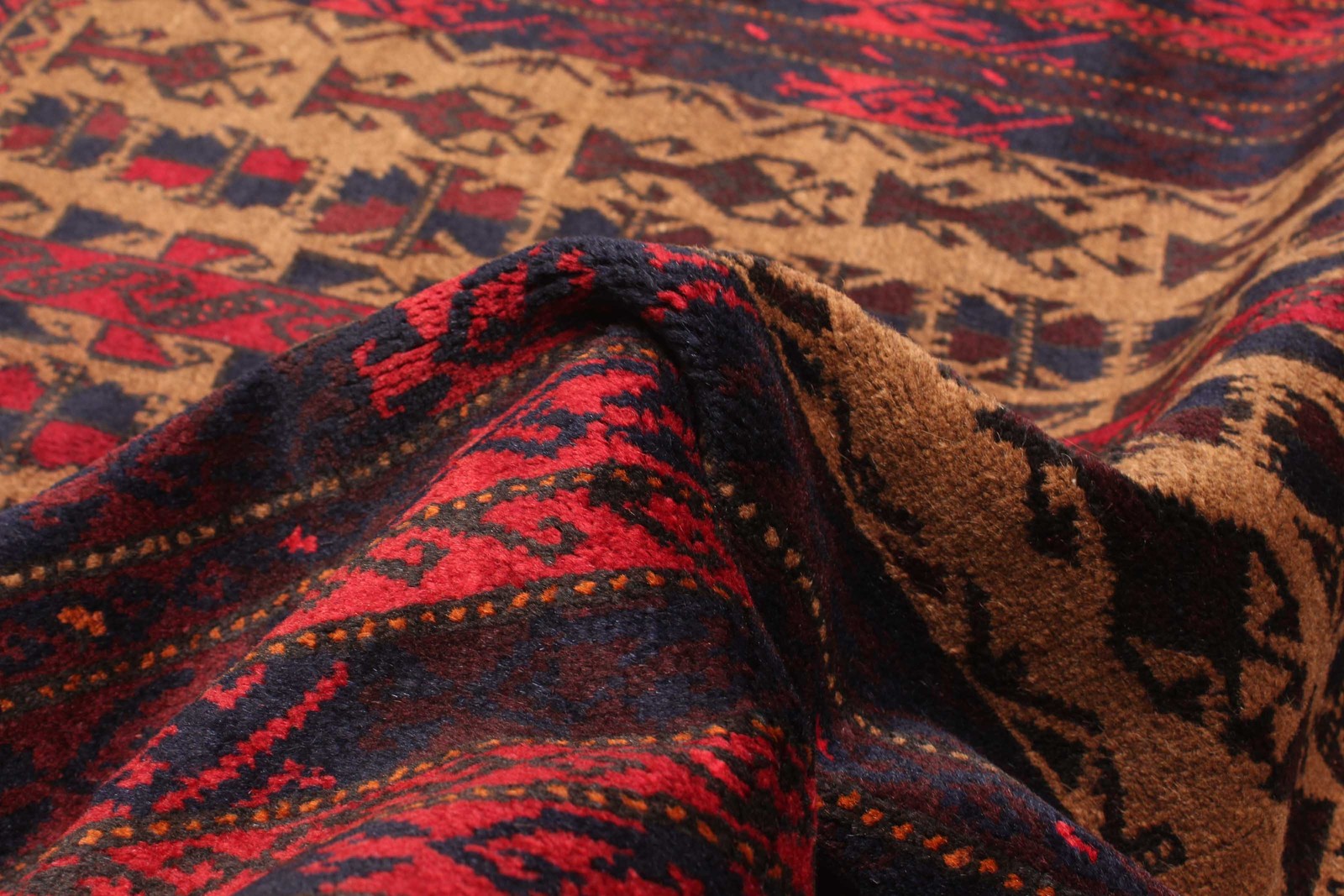 Vintage Traditional Hand-Knotted Area Rug 3’1″ x 5’1″ Oriental Wool Carpet