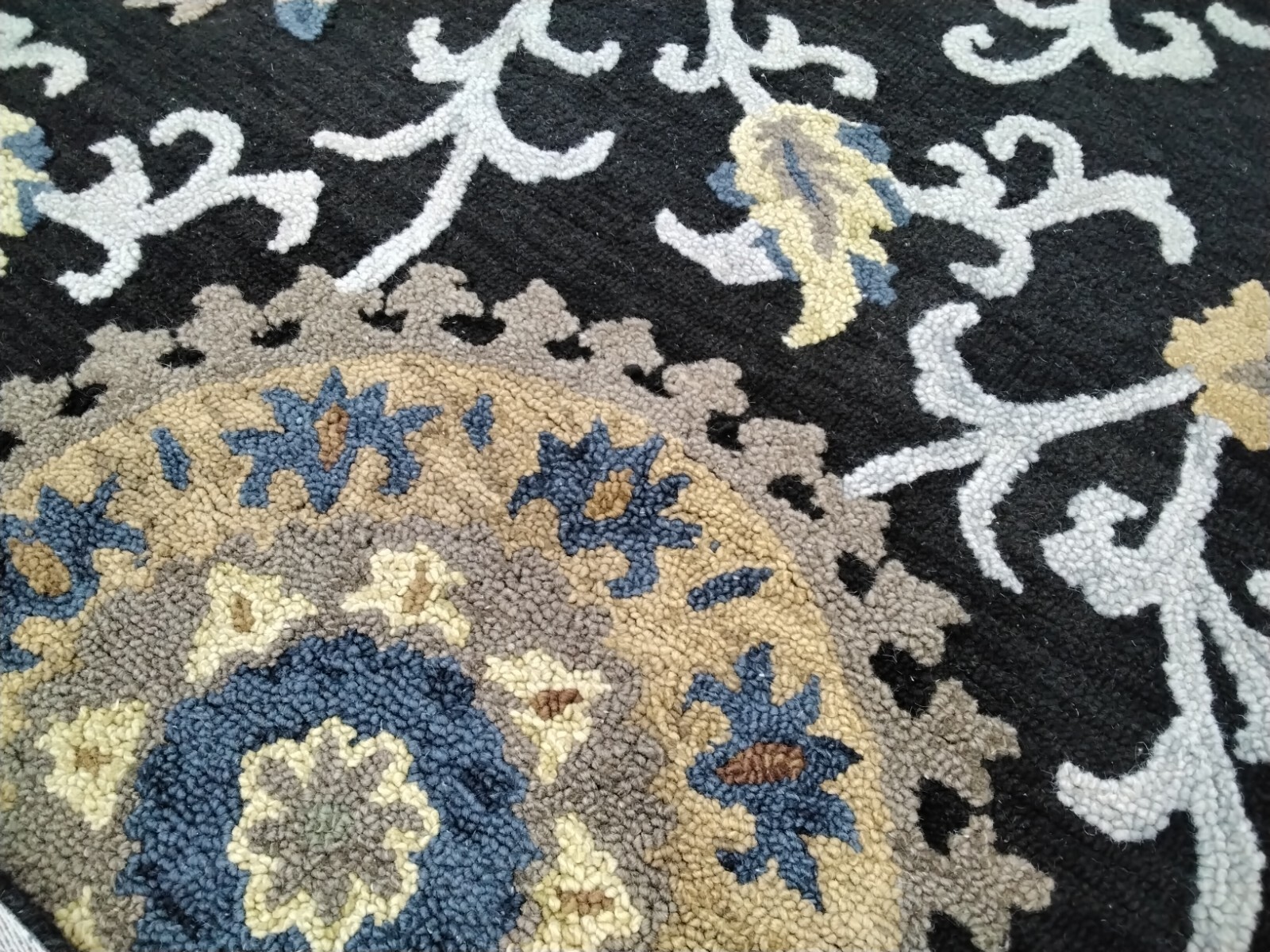 CHARCOAL / MULTI 10′ X 14′ Hole in Rug, Reduced Price 1172764490 BLM401A-10