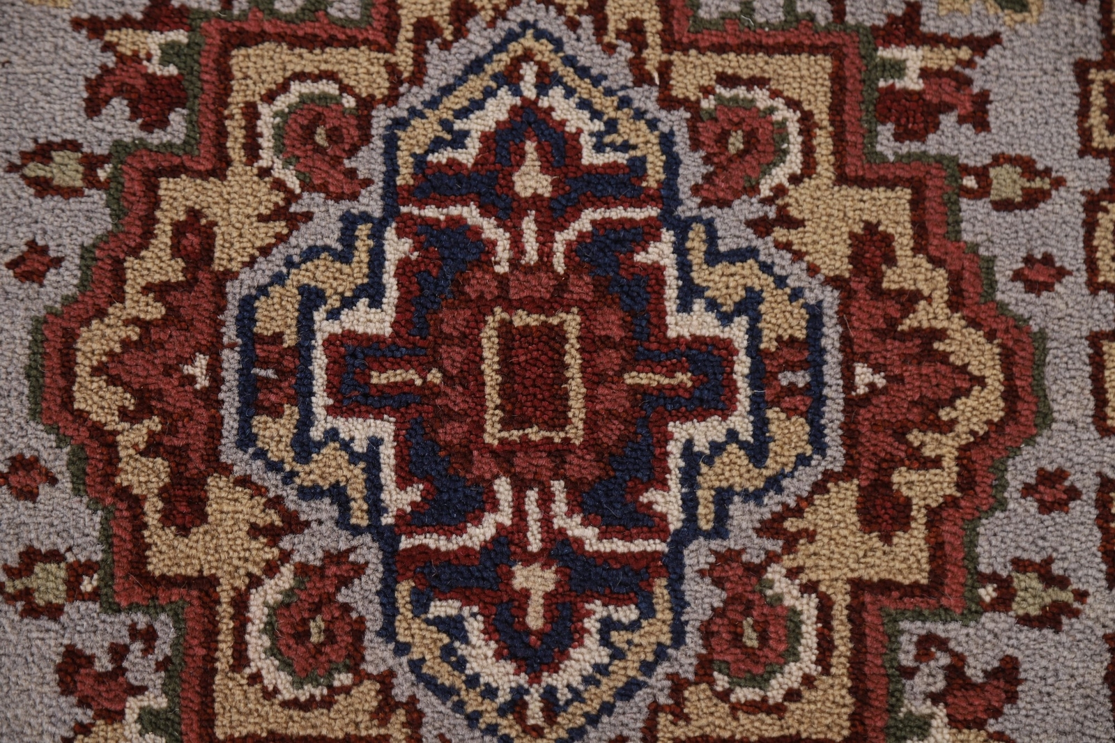 Light Blue Heriz Serapi Area Rug Narrow Runner 2′ 6″ x 6′ 0″ Handmade Carpet