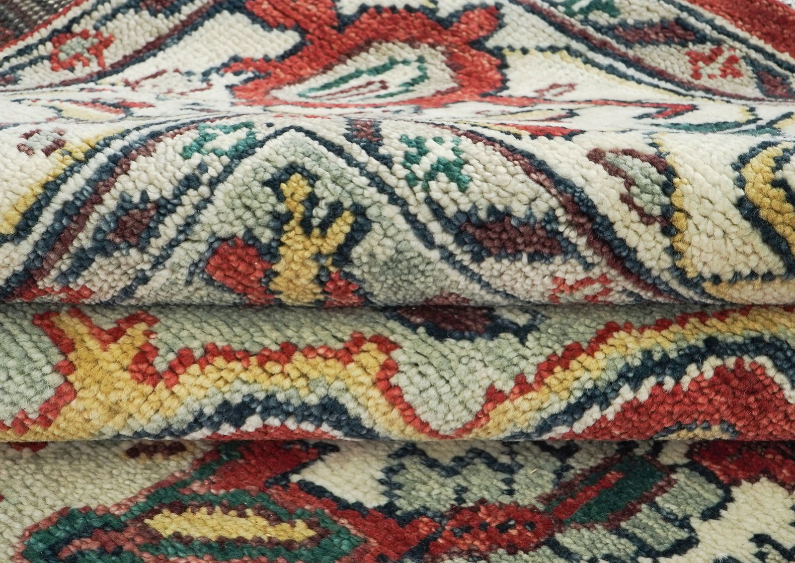 9’8″x13’11” Hand Knotted Wool Rust Oushak Herizz Rug