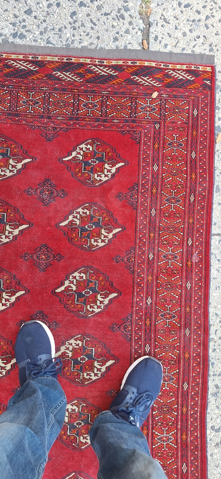 Hand Knotted All Wool Turkoman Oriental Rug Circa 1960’s 6-3 x 4-3
