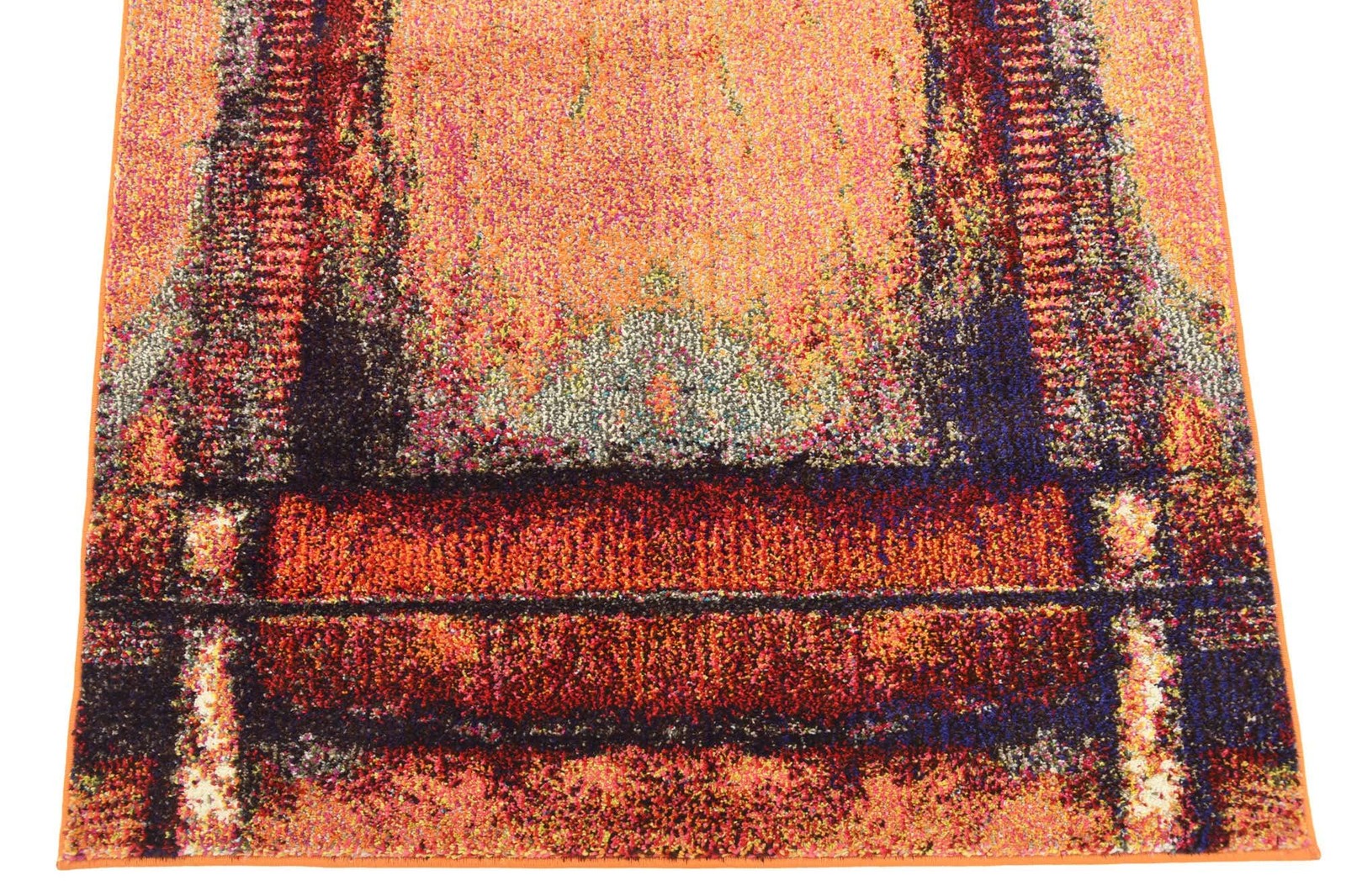 Unique Loom Estrella Collection Rustic Distressed Modern Abstract Area Rug 3 3