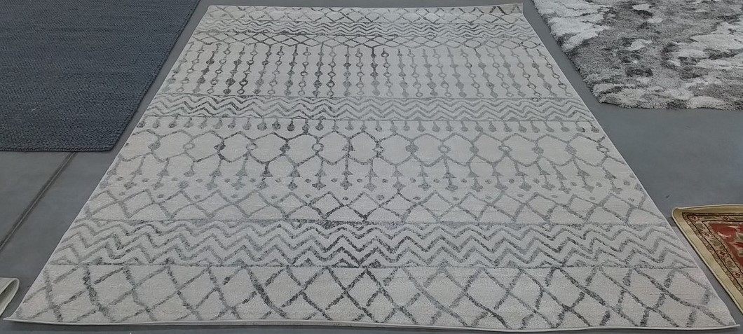 IVORY / GREY 8′-0″ x 10′-0″ Back Stain Rug, Reduced Price 1172806675 TUL270A-8