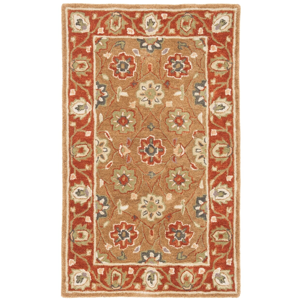 SAFAVIEH Heritage HG963A Handmade Beige / Rust Rug