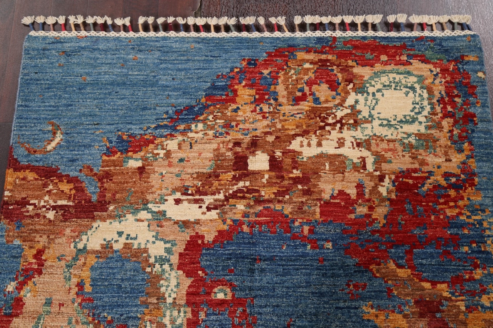 High-quality Modern Wool Rug 3×5 ft Eye-Catching Abstract Design Rug