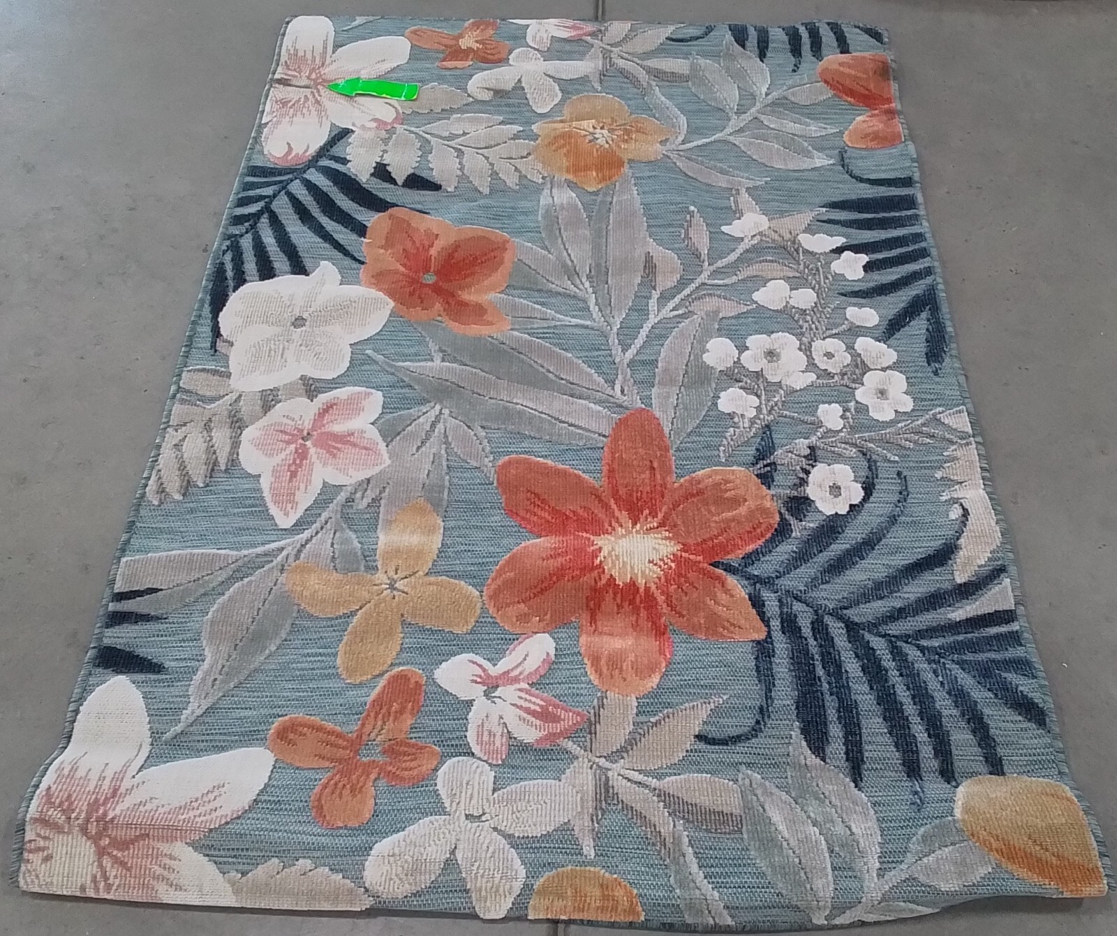AQUA / RUST 4′-0″ x 6′-0″ Spot on Rug, Reduced Price 1172766964 CBN454J-4