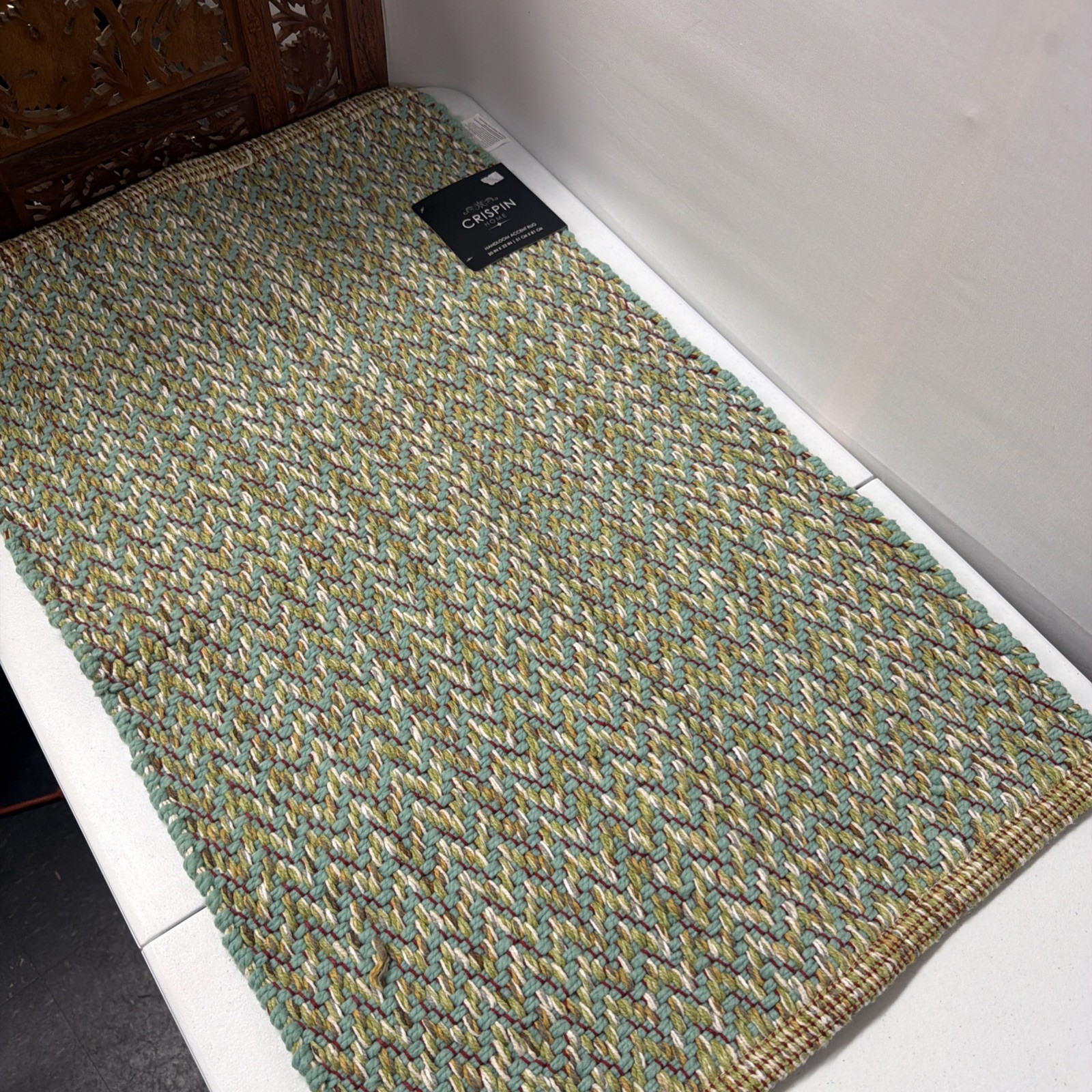 Crispin Home Accent Rug-Handloom InIndia-20” X 32” 100% Cotton