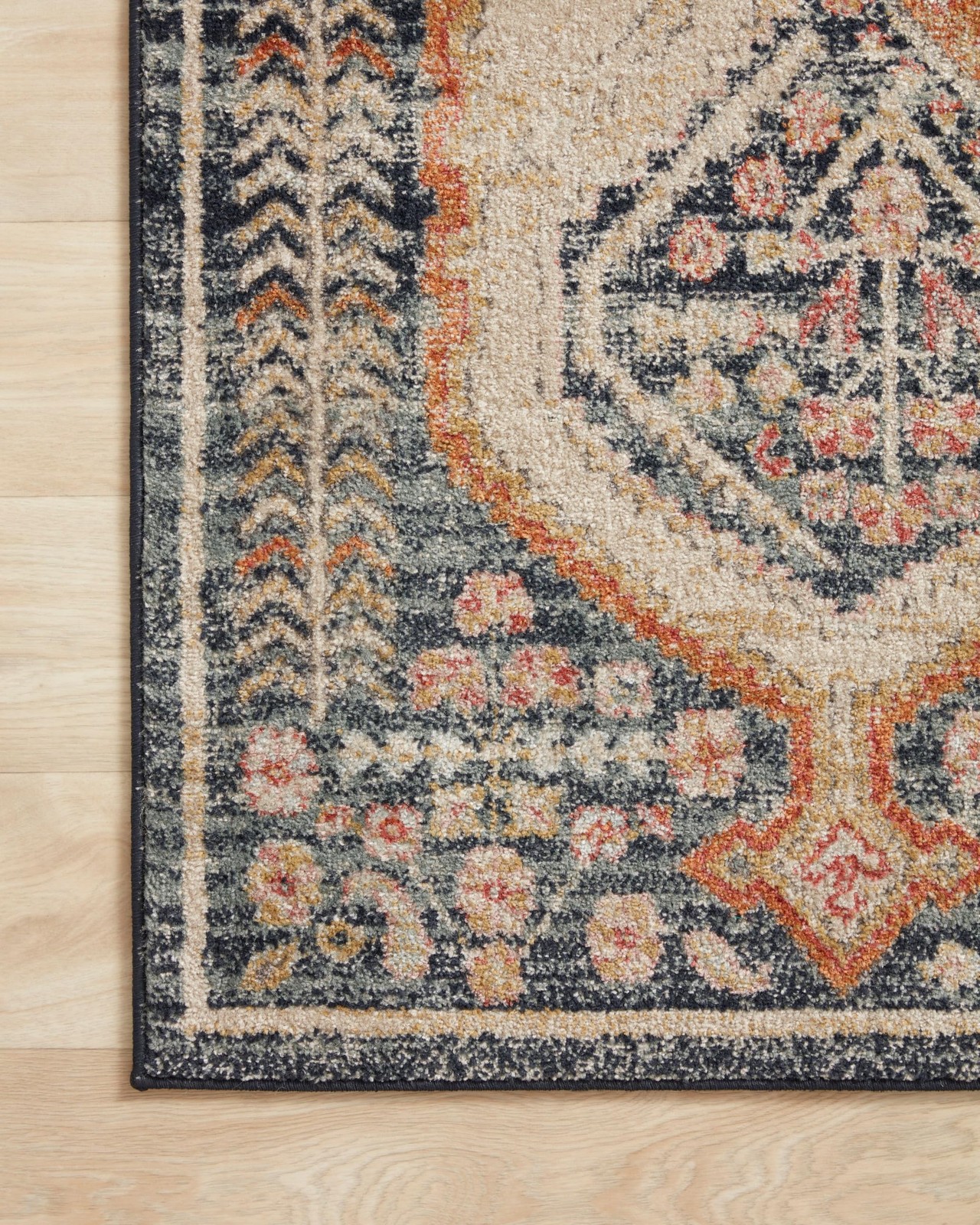 Loloi Jocelyn Collection Joc-05 Navy/Multi 5-5 X 7-6 .38 Thick Area Rug