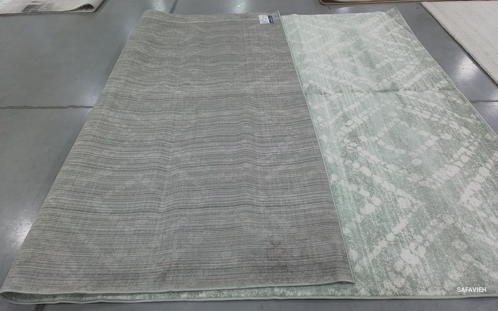 GREEN / IVORY 9′-0″ x 12′-0″ Back Stain Rug, Reduced Price 1172797734 ADR131Y-9