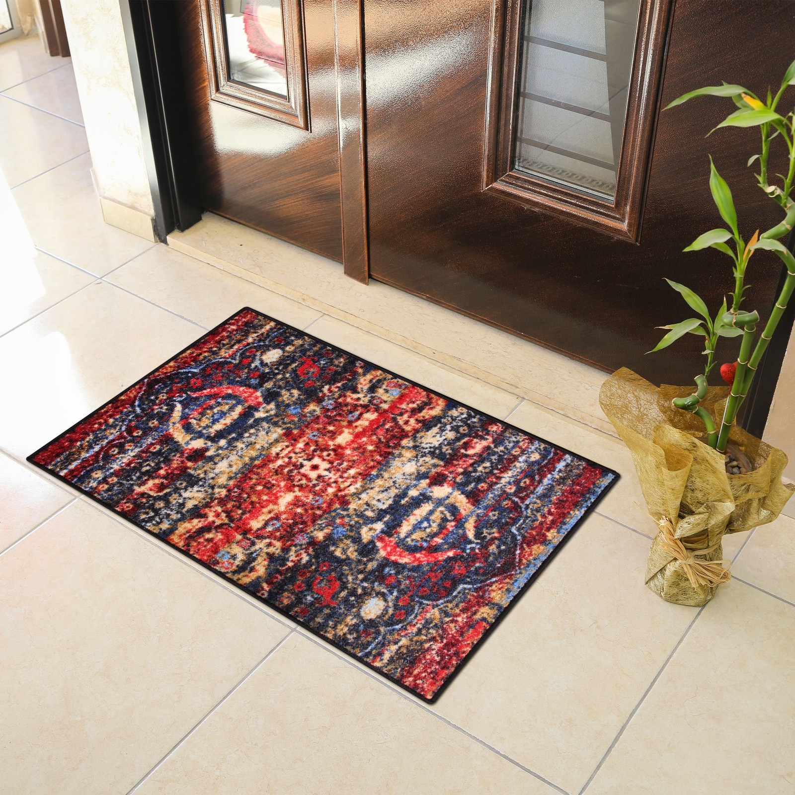 Oswell Bohemian Distressed Medallion Rugs Runner Modern Moth Resistant Area Rug