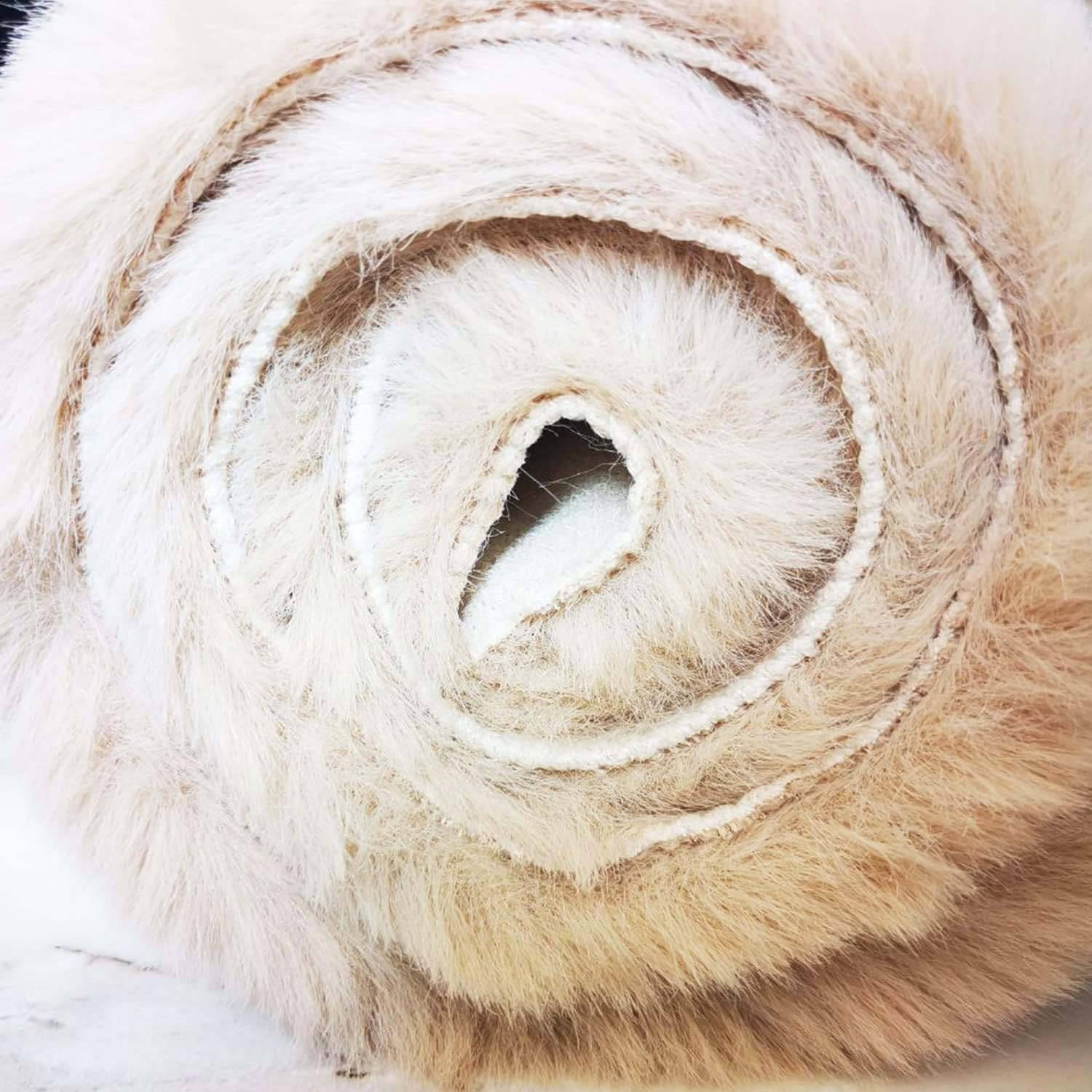 Ultra Soft Faux Rabbit Fur Rug 4×6 – Machine Washable Fluffy Sheepskin Carpet