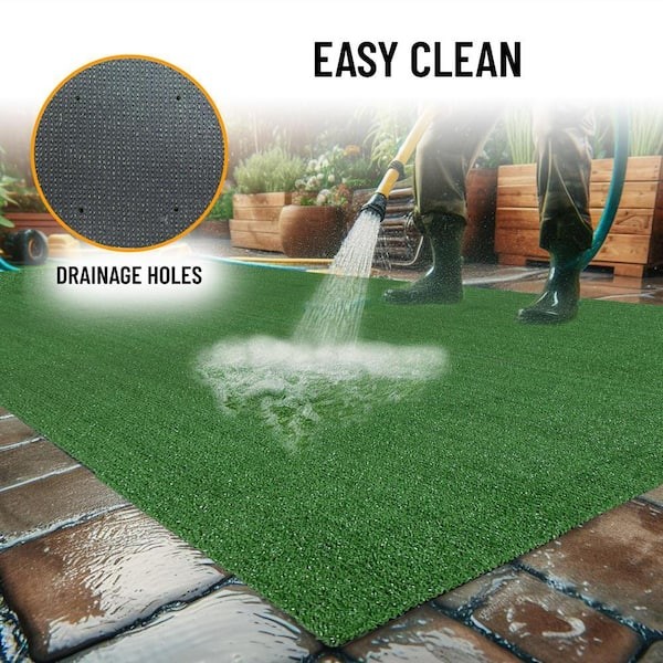 Artificial Grass Runner Rug 3×10 Green Indoor Outdoor Waterproof Turf Carpet Mat