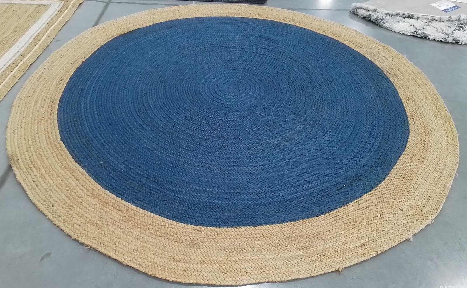 ROYAL BLUE NATURAL 8′-0″ x 8′-0″ Damaged Rug, Reduced Price 1172792826 NF801D-8R