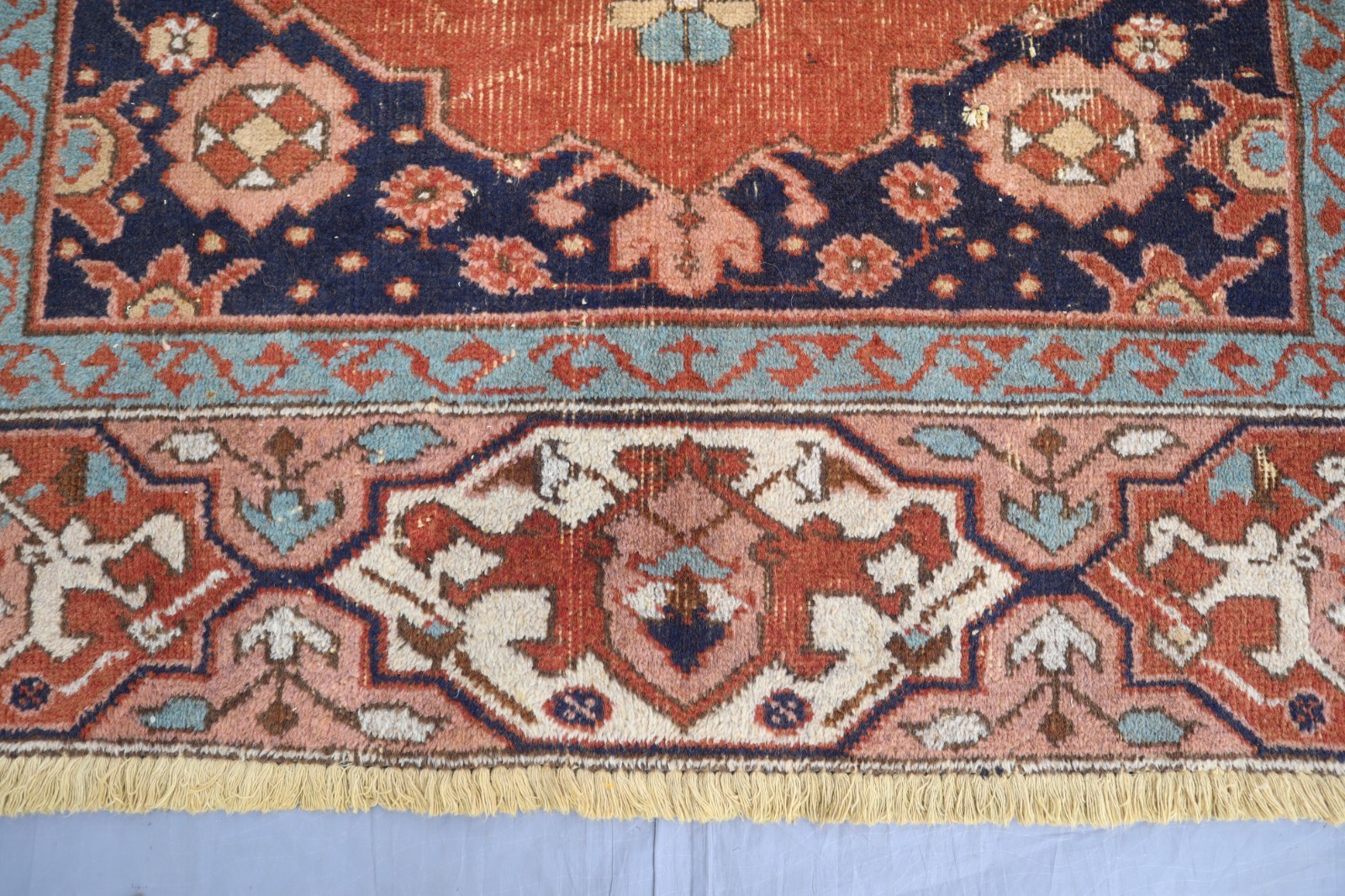 4’3 x 8’3 ft Rust Red Afghan Handmade Wool rug / Home and Living / Kids Area Rug