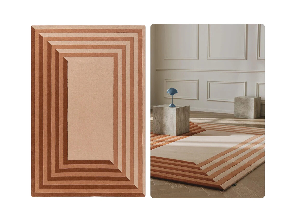 Tufte Rugs 9×13 | Terracotta Rugs 5×8 | 4×6 Area Rugs Living Room Rugs Tufting