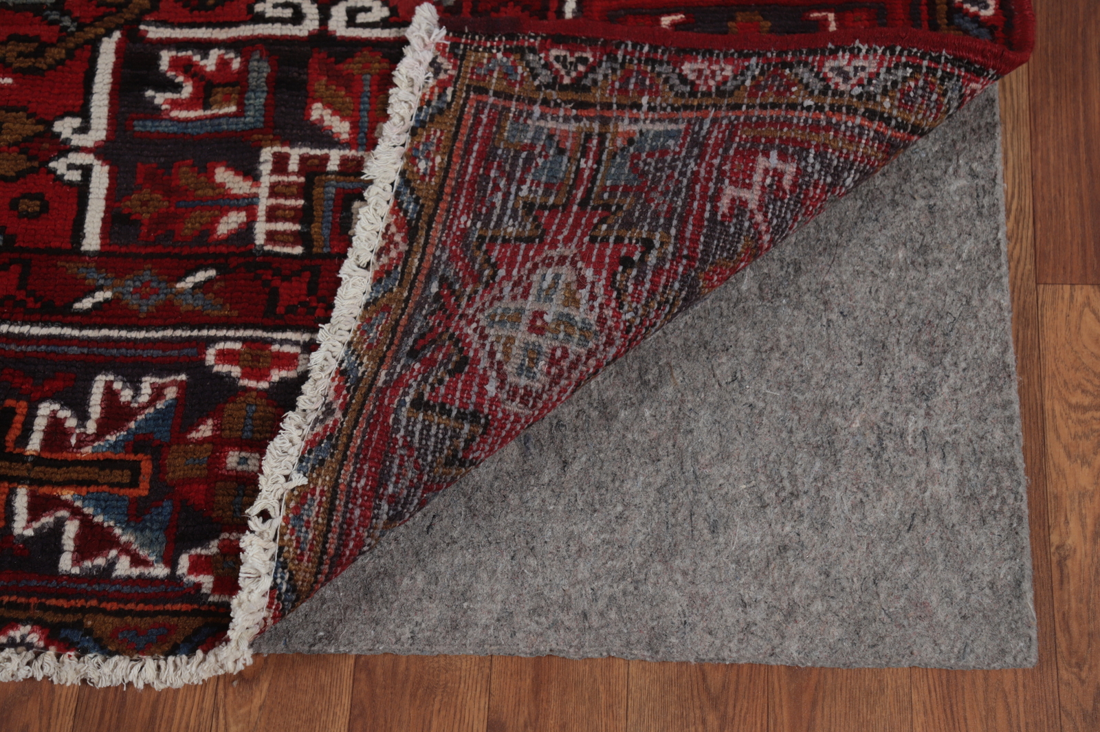 Vintage Red/ Dark Brown Heriiz Hand-knotted Traditional Room Size Area Rug 8×11