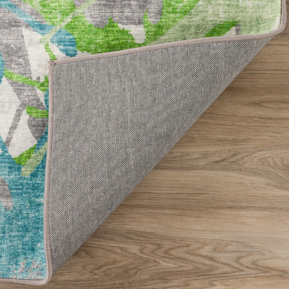Dalyn Blue Contemporary Synthetics Thicket Leaves Petals Area Rug Floral BR6