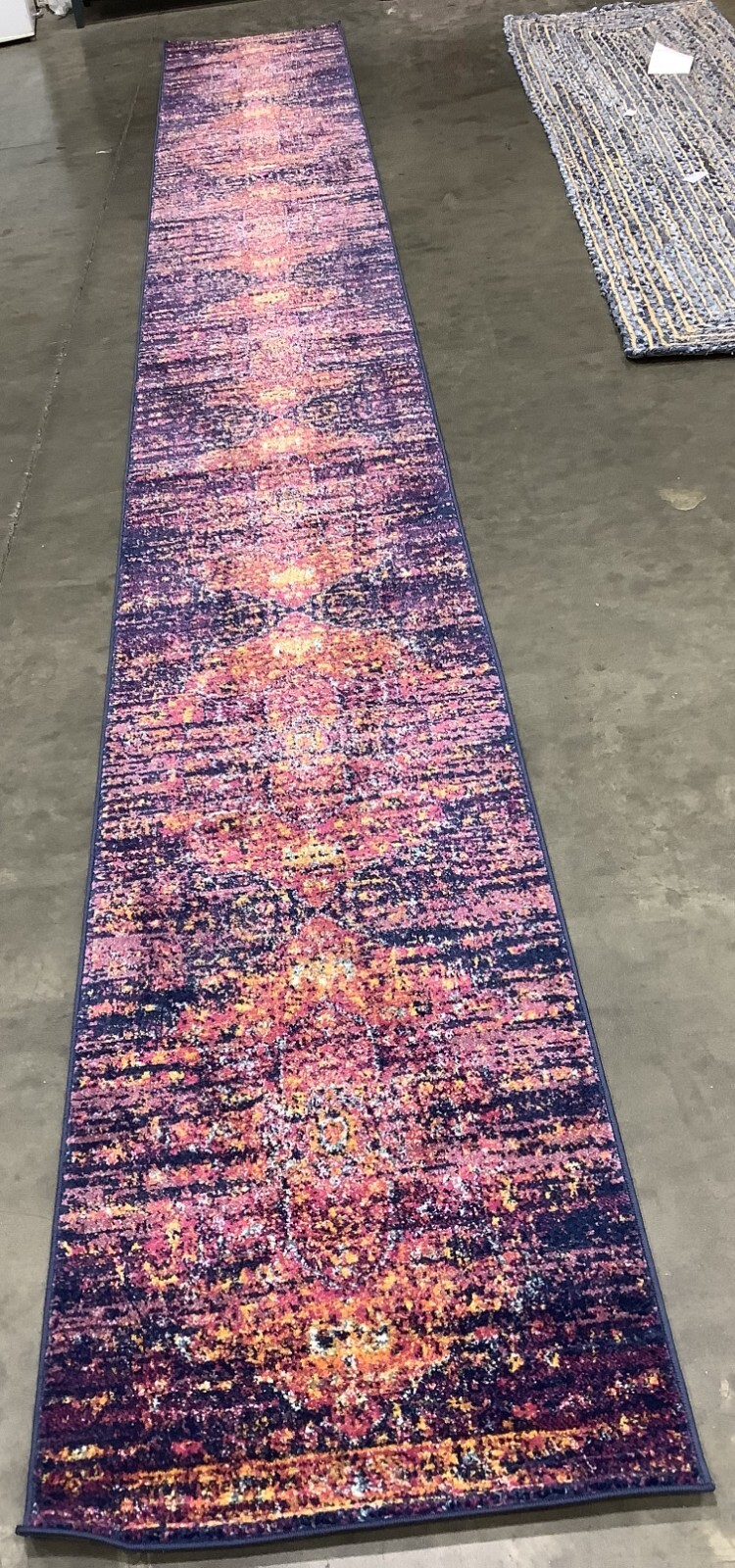 BLUE / FUCHSIA 2′-2″ x 17′-0″ Flaw in Rug, Reduced Price 1172681153 EVK275F-217