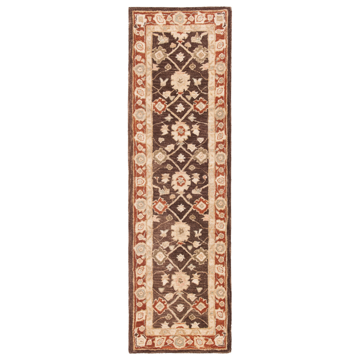 SAFAVIEH Anatolia AN554A Handmade Olive / Rust Rug