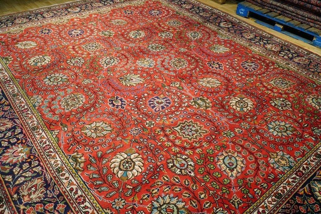 ALL OVER RED BLUE Perssiaan Tabreez RUG Shah Abbasi 10×13′ 74678