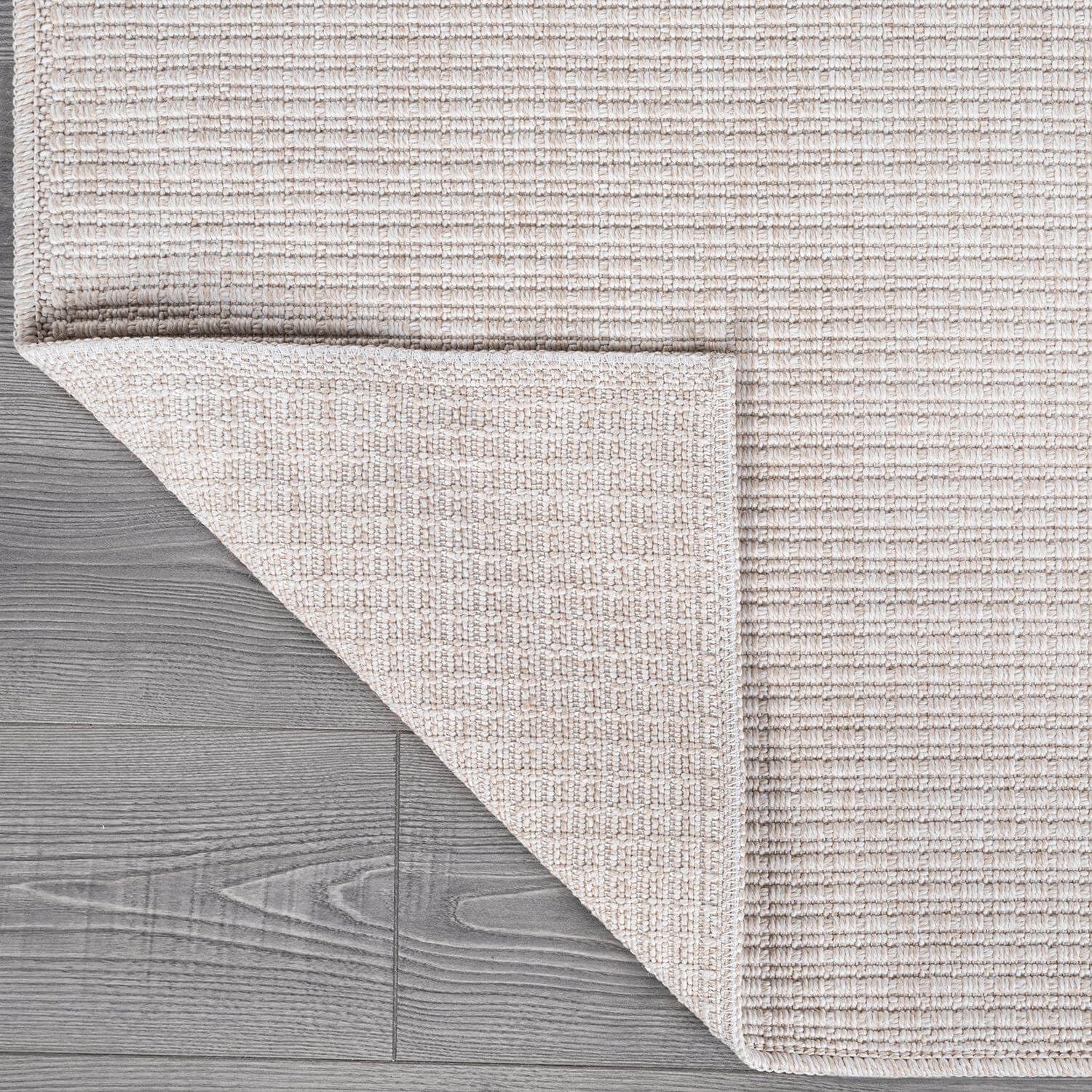 Easy Jute Off White Entry Rug 2×3 Solid Washable Durable Outdoor Indoor Area Rug