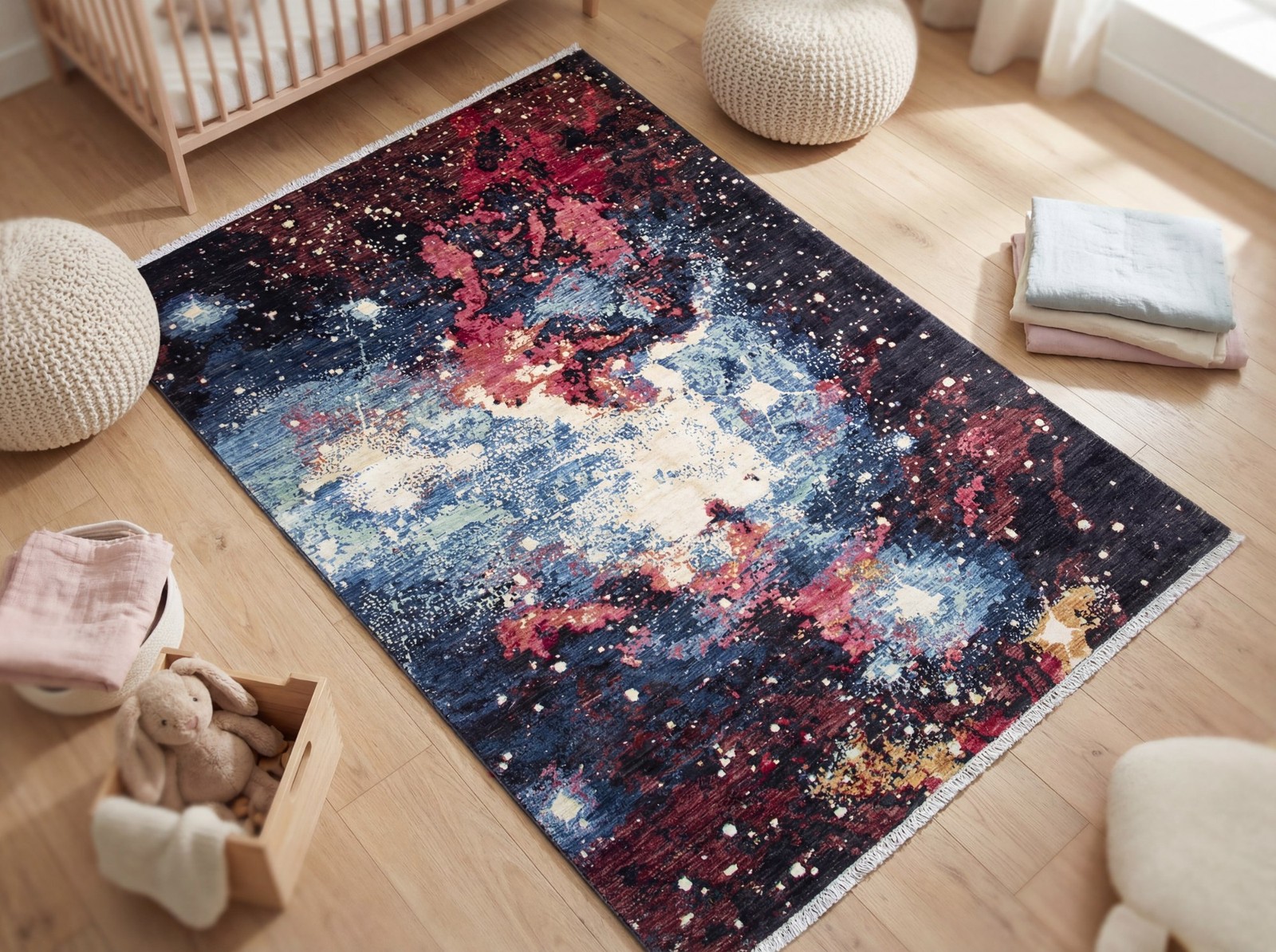 Chobi Super Galaxy Fine Wool Hand Knotted Afghan Rug