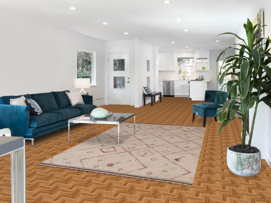 Trellis Moroccan Area Rug 5×9 Hand-knotted Wool Oriental Carpet for Any Room