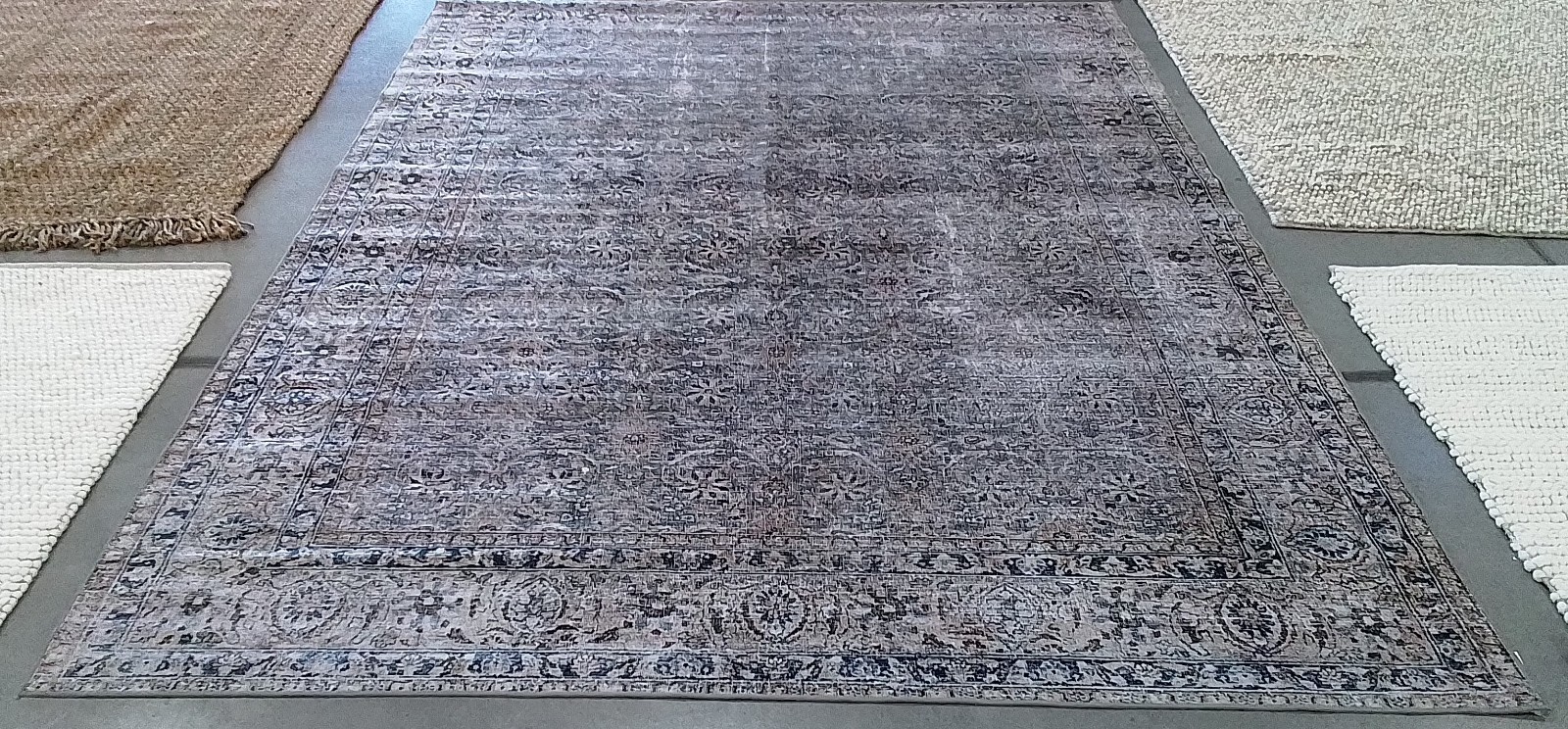 GREEN BLUE / BEIGE 8′-0″ x 10′-0″ Flaw in Rug Reduced Price 1172780890 TSN134Y-8