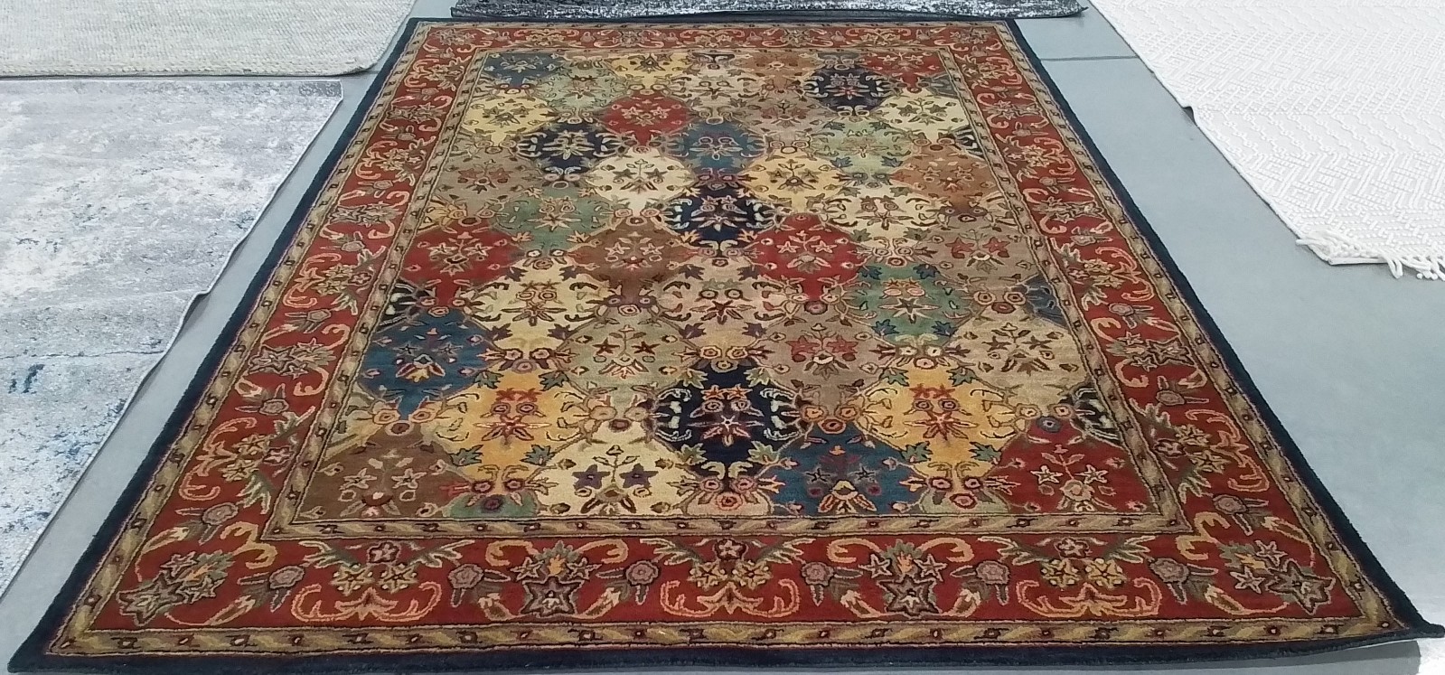 MULTI / BURGUNDY 8′-3″ x 11′-0″ Hole in Rug, Reduced Price 1172783554 HG911A-9