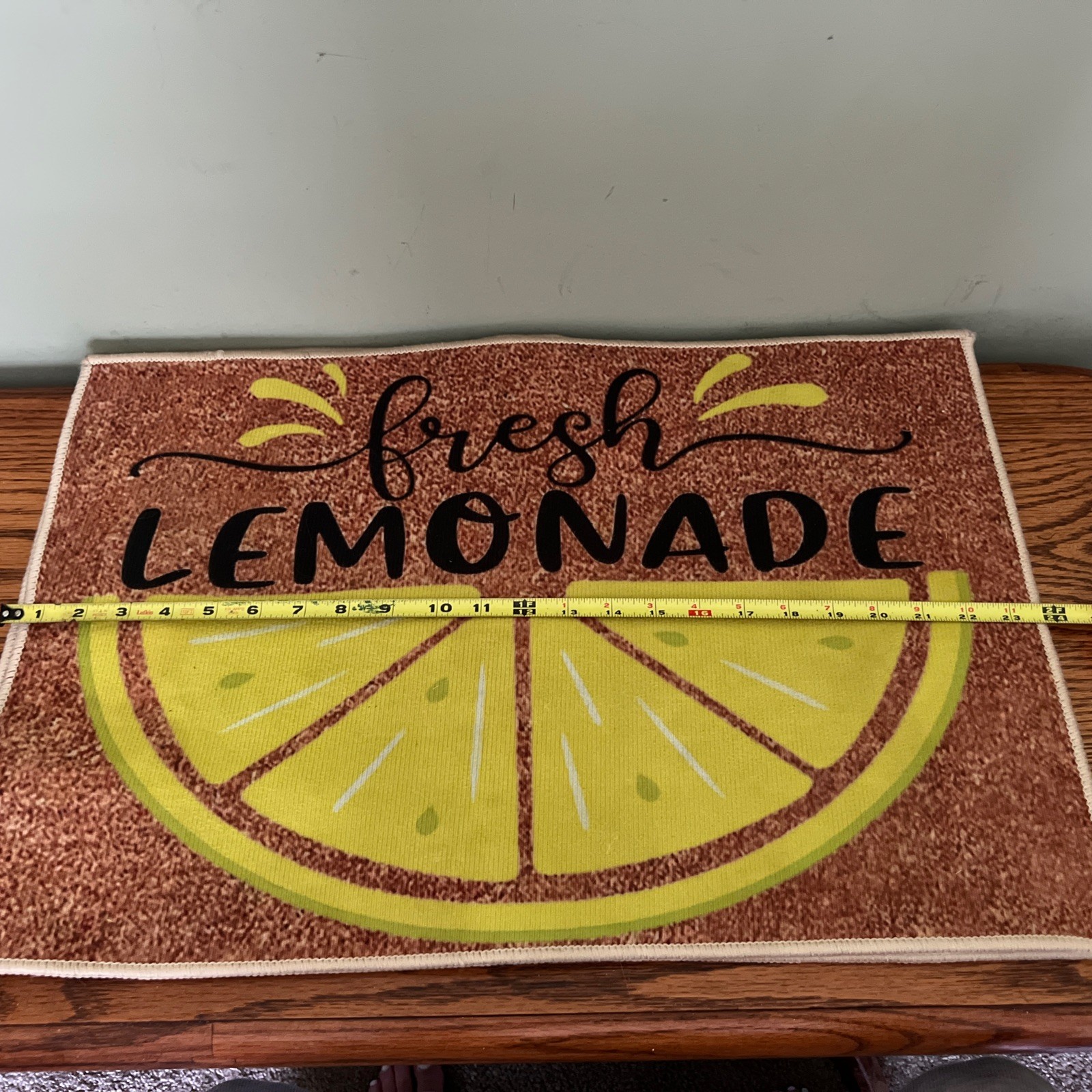 Lemon Throw Rugs set of 2