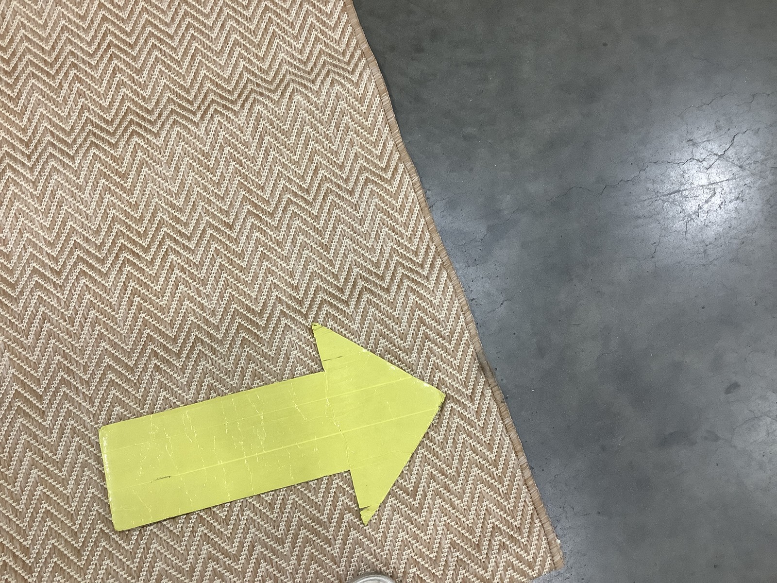 NATURAL CREAM 5′-3″ x 7′-7″ Stained Rug, Reduced Price 1172685158 CY8022-03012-5