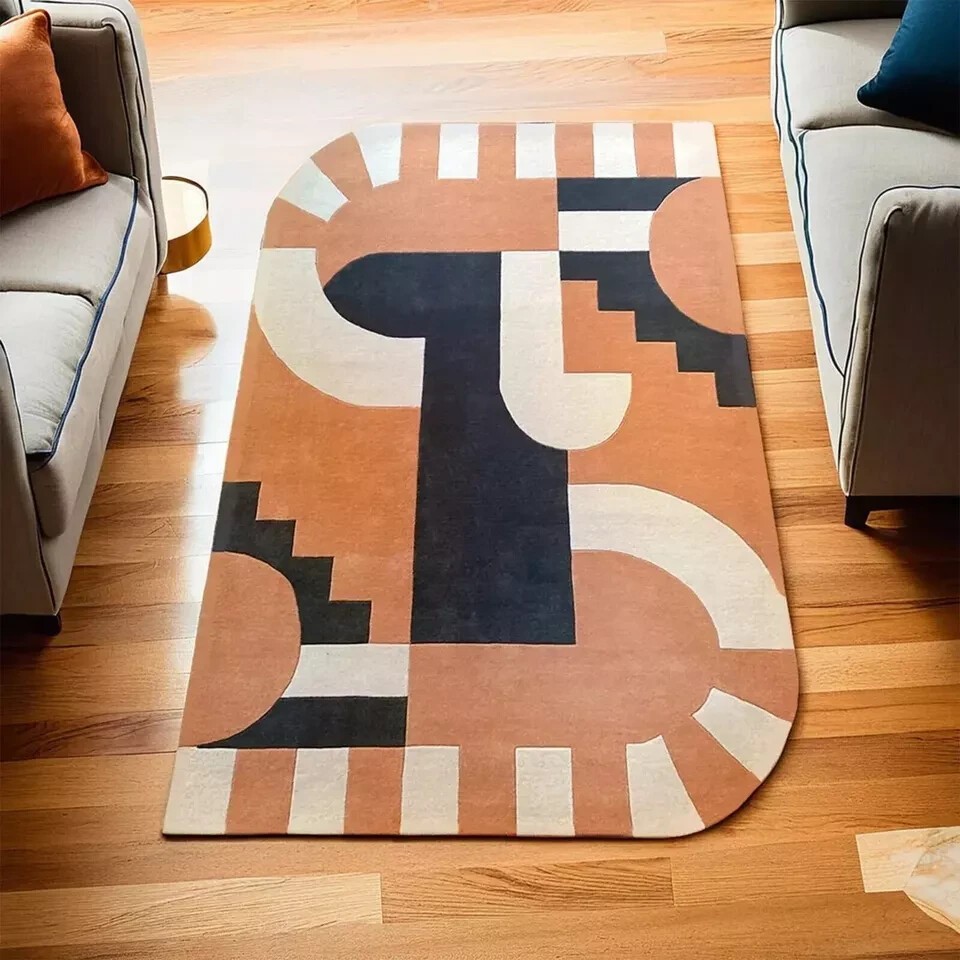 Hand Tufted New Modern Rug Handmade Soft 100% New Zealand Wool Rug Area Rug