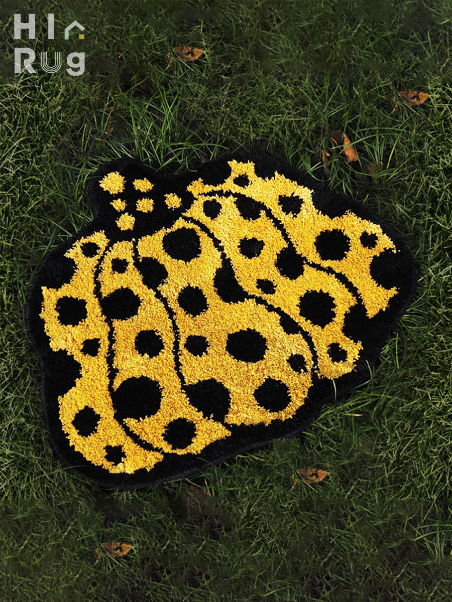 Yayoi Kusama Pumpkin Bedroom Irregular Carpet Rug Bedroom Home Mat 60CM*70CM