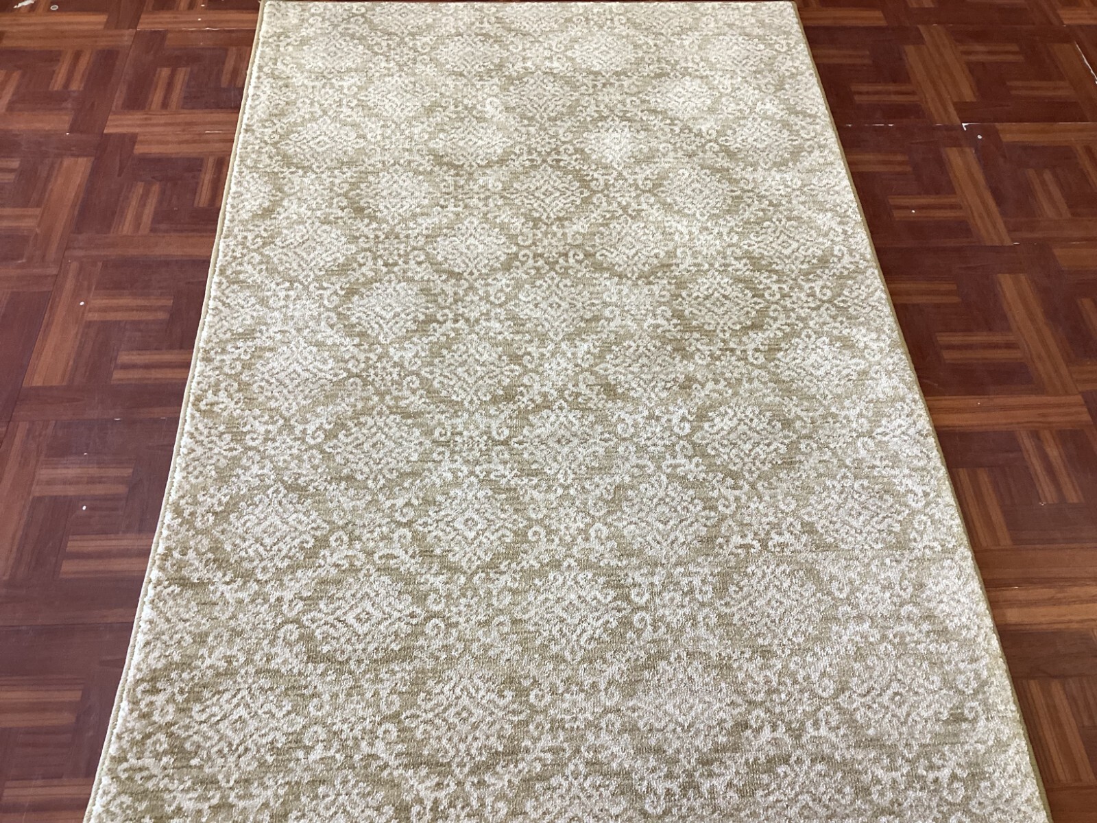 power loom machine made rug 100% polyester 3.6 X 5.6