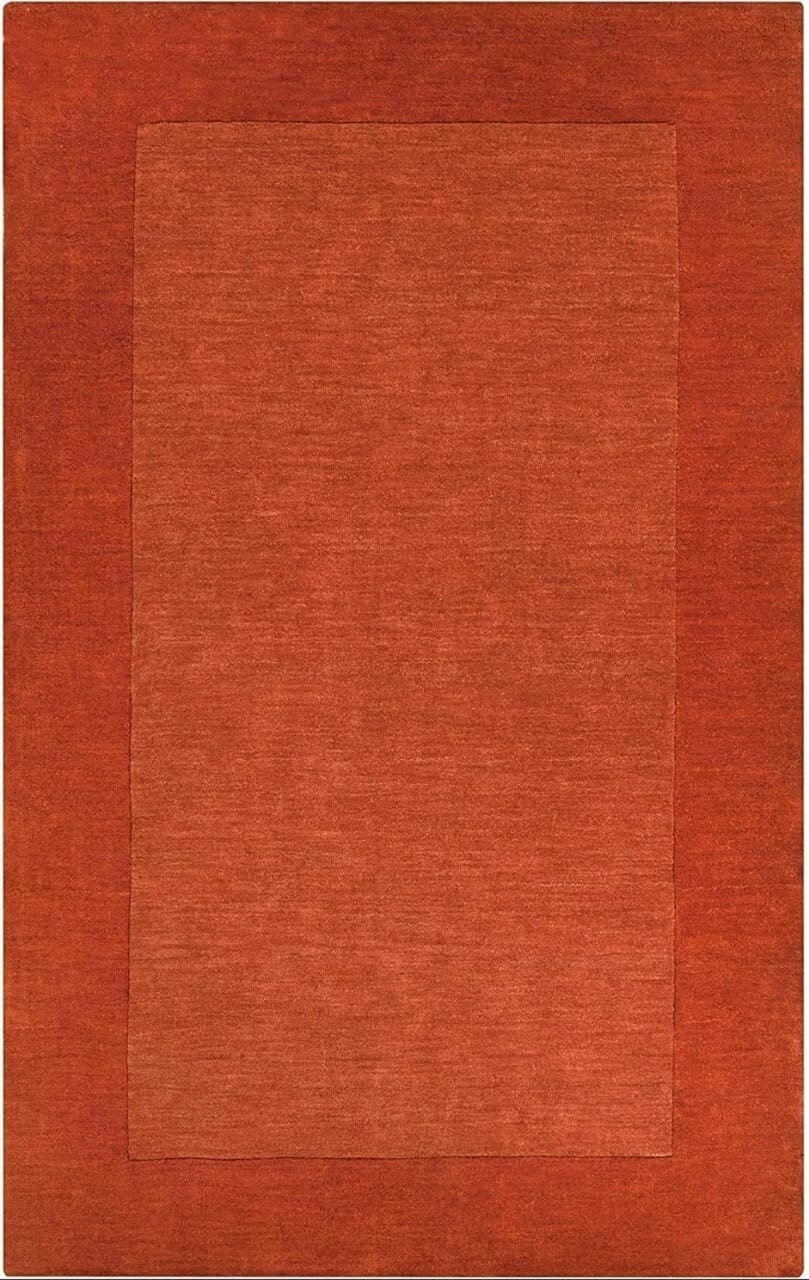 Red Plain Hand Tufted Carpet Hand Made Area Rug Customized For Your Choice