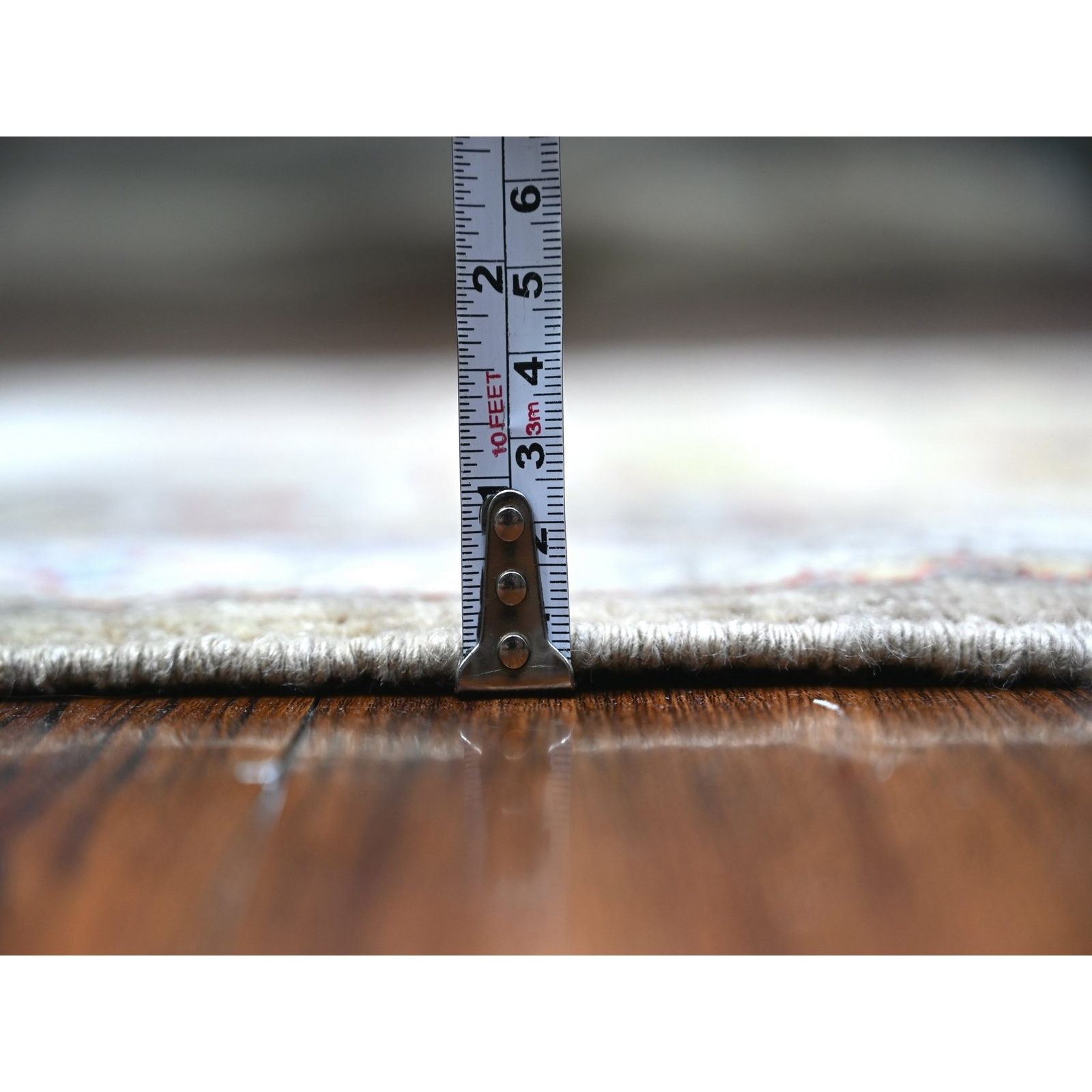 2’8″x12’1″ Gray Fine Aryana Caucasian Ashtafa Hand Knotted Oriental Rug R88546
