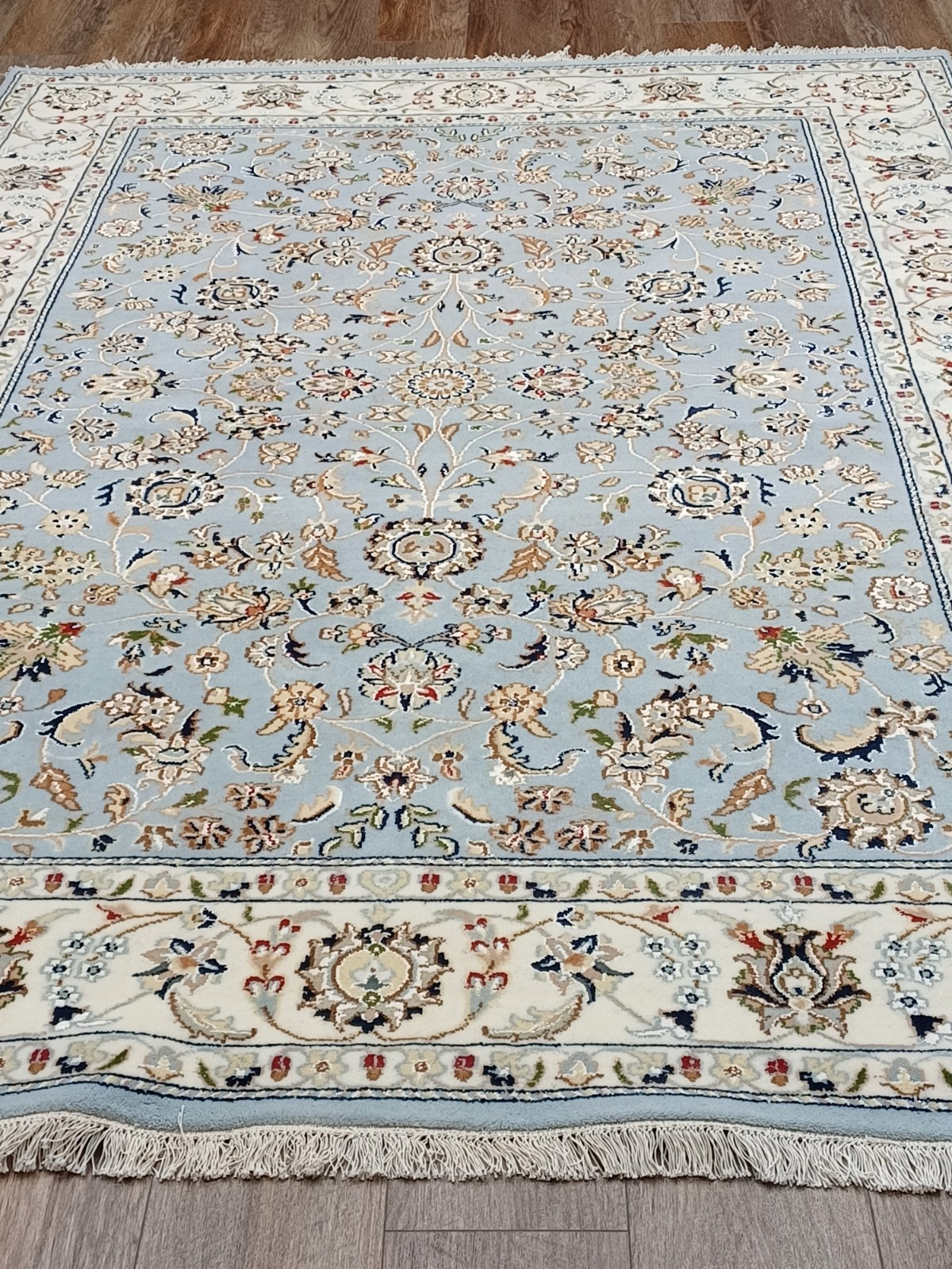 Turkish Silk&Wool Hand Made Bohemian Royal Classic Design, Turkish Rug 5.9×8 Ft