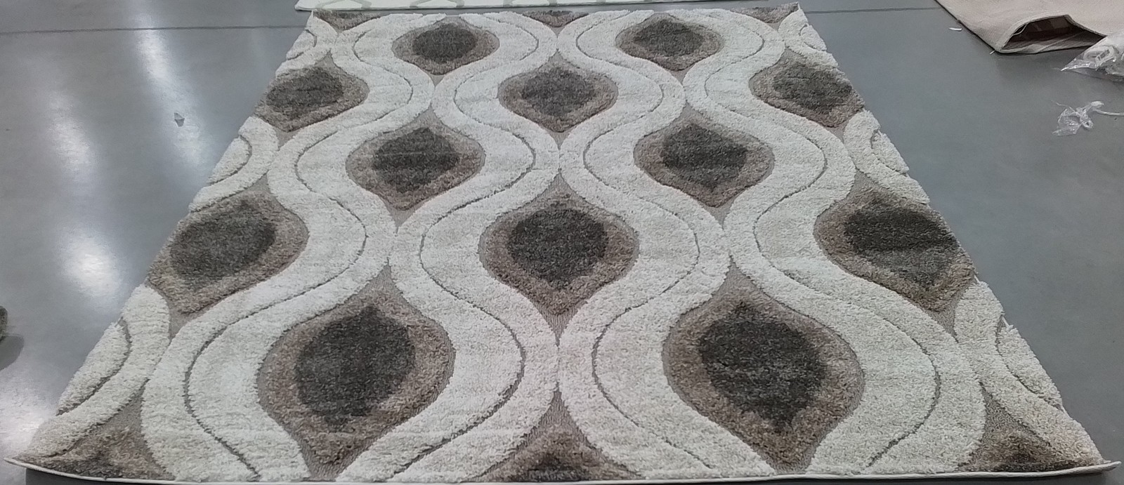 CREAM SMOKE 8′-0″ x 10′-0″ Back Stain Rug, Reduced Price 1172791006 SG461-1179-8