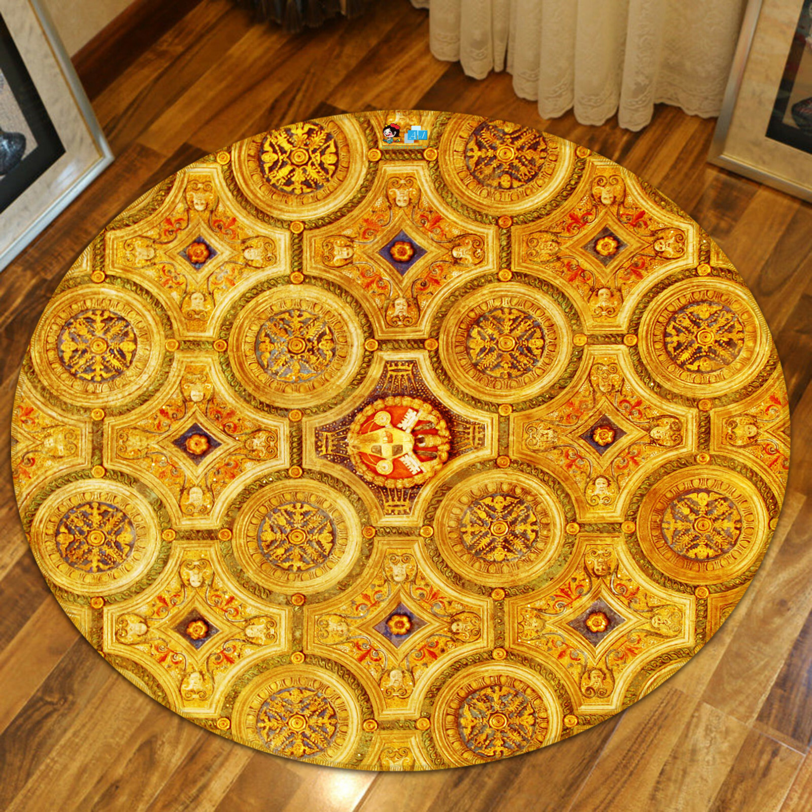 3D Golden Circle ZHUA2222 Game Non Slip Rug Mat Photo Carpet Zoe