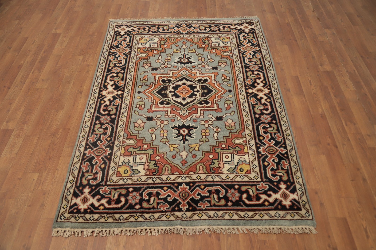 Handmade Traditional Rug 4×6 Ft Oriental Wool Carpet Medallion Bedroom Rug