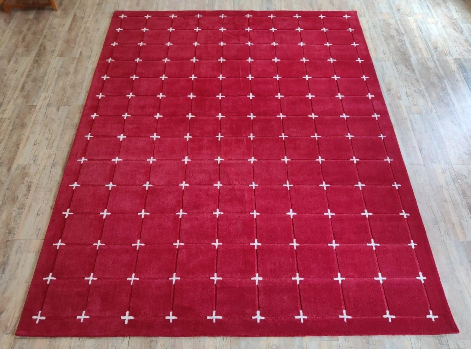 Pink woolen Hand Tufted handmade Carpet