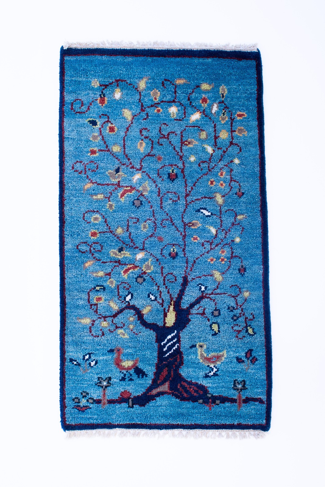 TREE OF LIFE 2’X3′ Hand knotted new rug 100% wool pile
